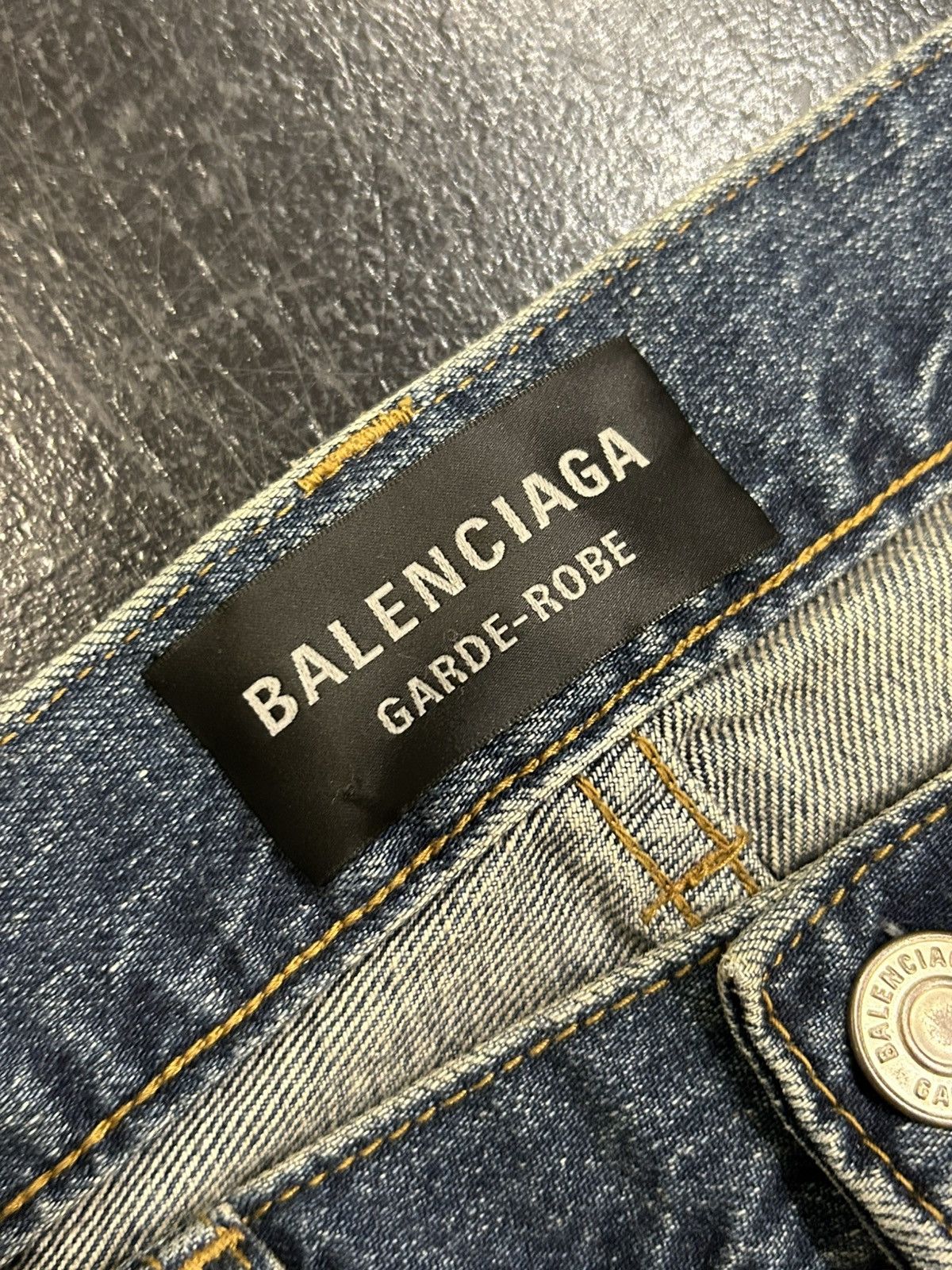 Balenciaga Balenciaga Whisker Denim Jeans Size US 31 - 3 Thumbnail
