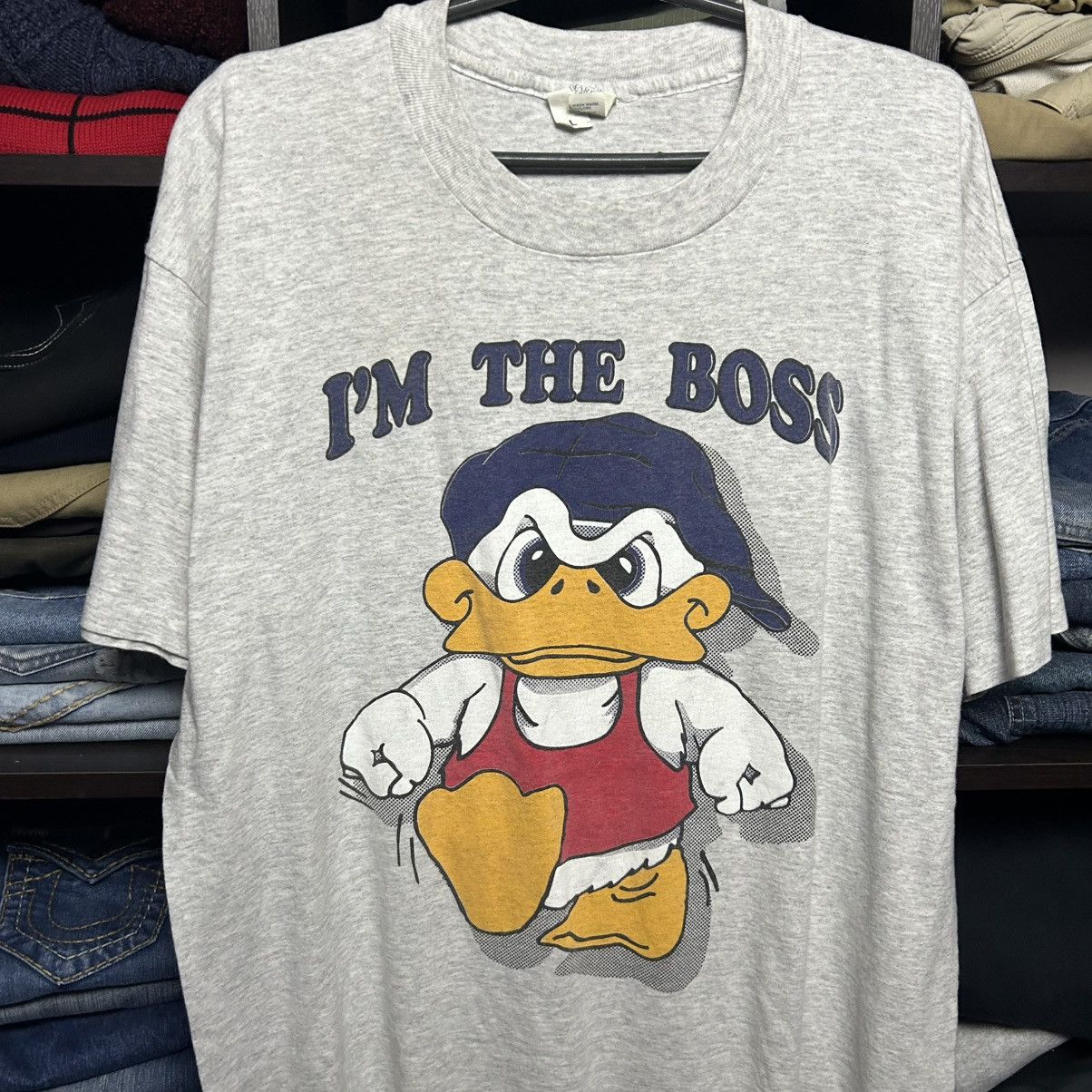 Vintage Vintage Im The Boss made in USA 90’s cartoon tee size XL Size US XL / EU 56 / 4 - 2 Thumbnail