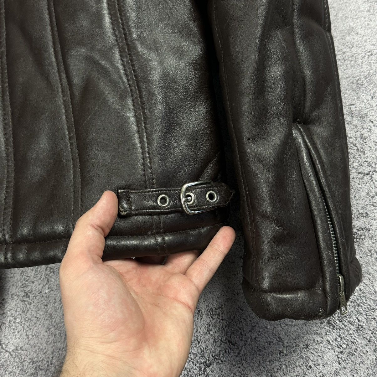 Japanese Brand HORN WORKS Y2K Quilted Padded Leather Brown Size Medium Size US M / EU 48-50 / 2 - 4 Thumbnail