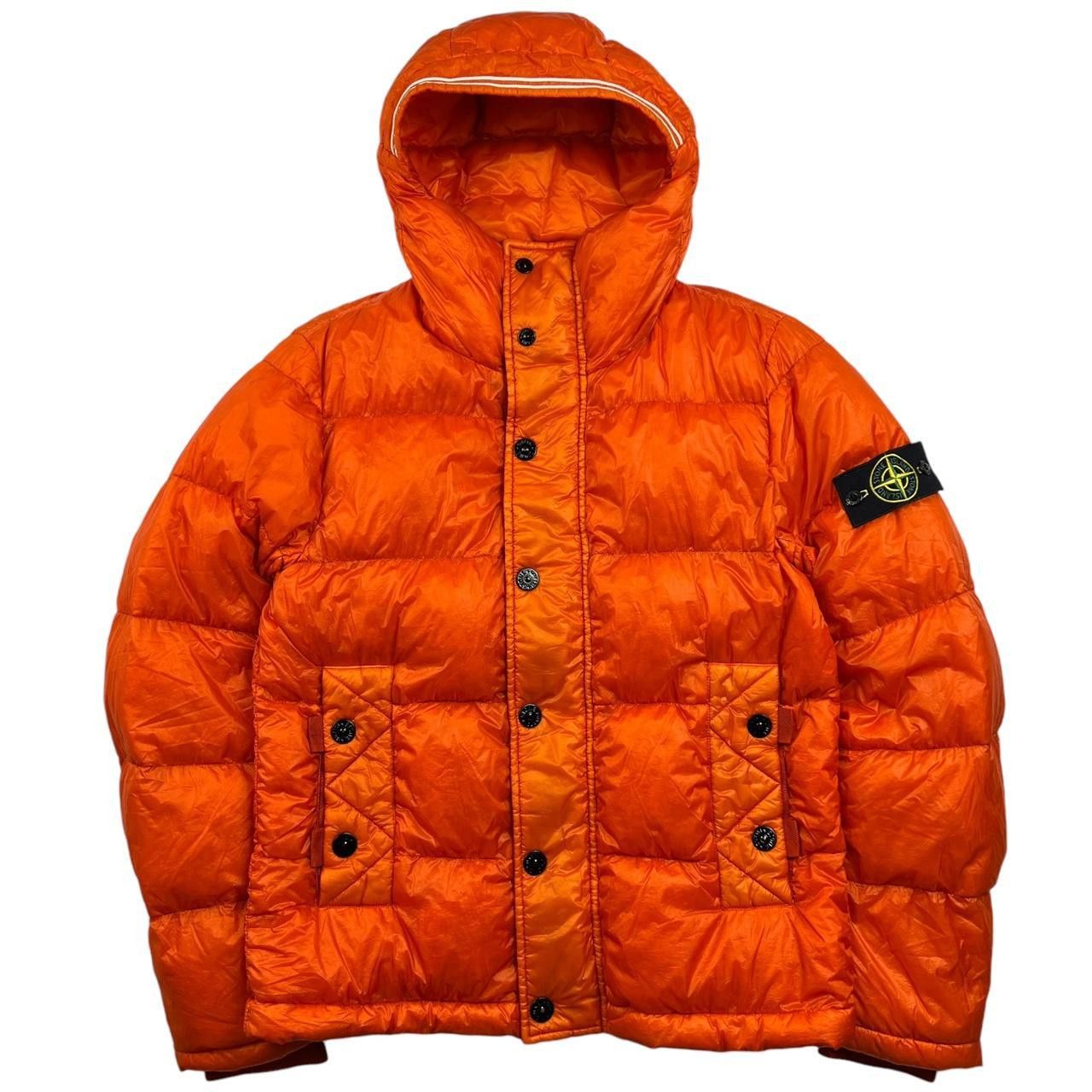 Stone Island Stone Island Orange Garment Dyed Down Puffer Jacket - Small Size US S / EU 44-46 / 1 - 1 Thumbnail