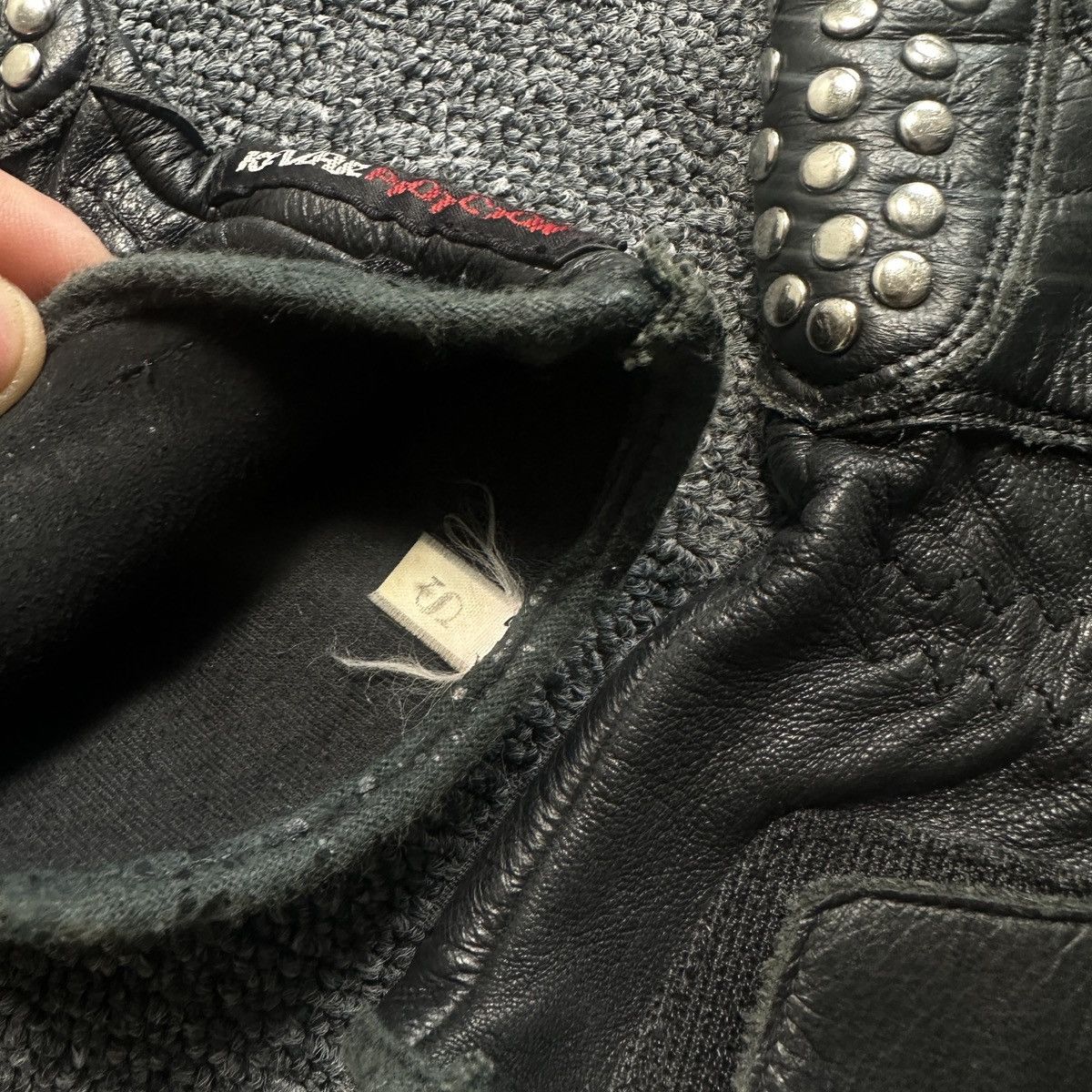 Genuine Leather Vintage IXS Leather Biker Moto Gloves Size ONE SIZE - 8 Thumbnail