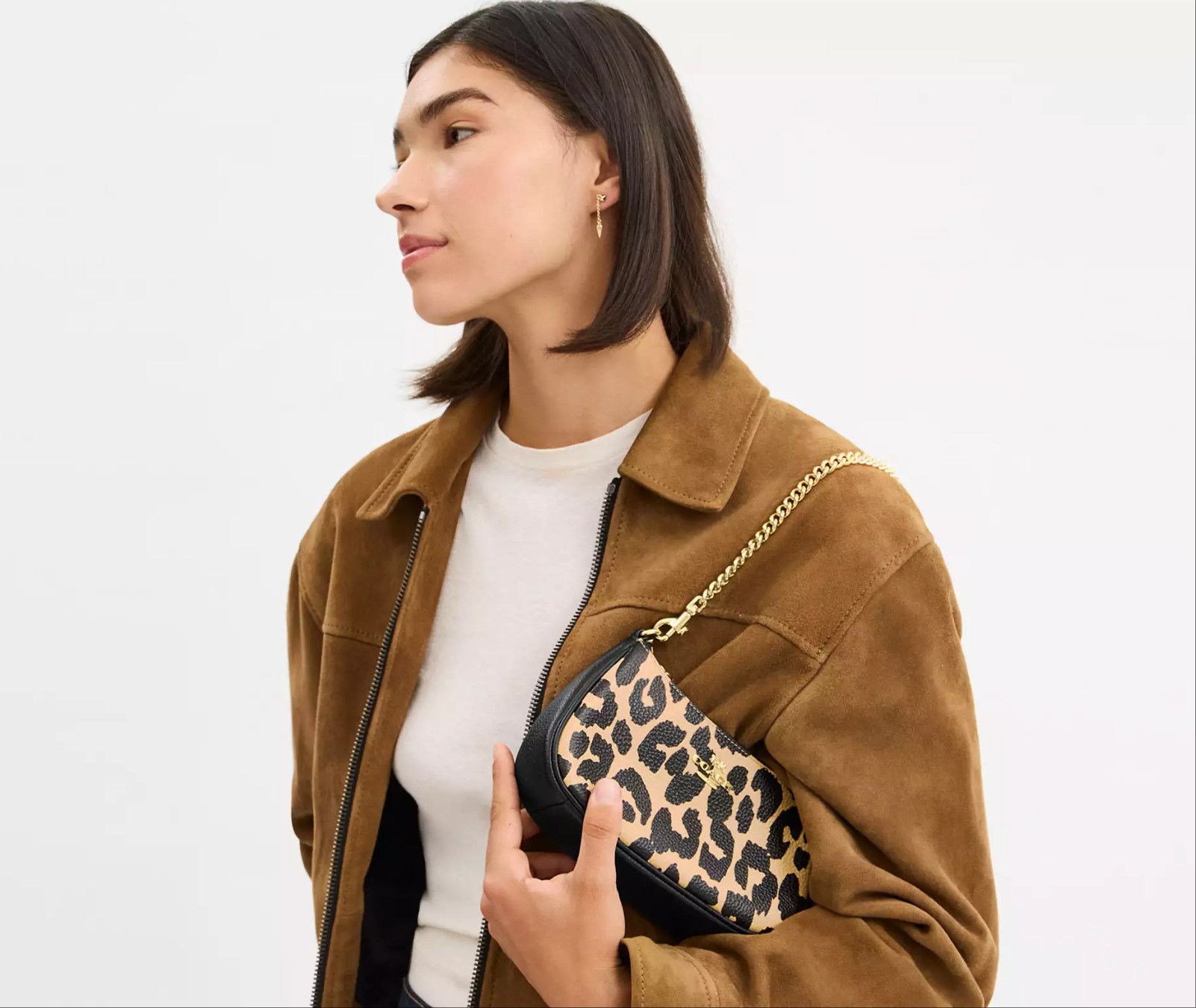 Coach Teri Shoulder Bag With Leopard Print CBH61 Size ONE SIZE - 8 Thumbnail