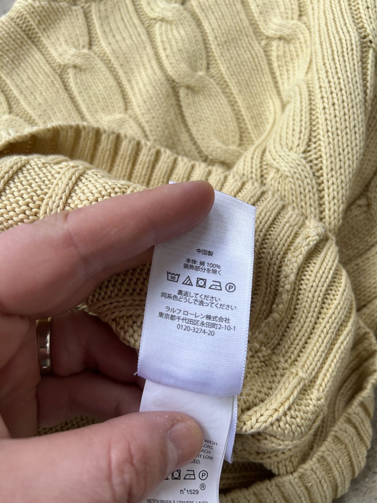Polo Ralph Lauren Polo Ralph Lauren Cable Knit Sweater Size L / US 10 / IT 46 - 6 Thumbnail