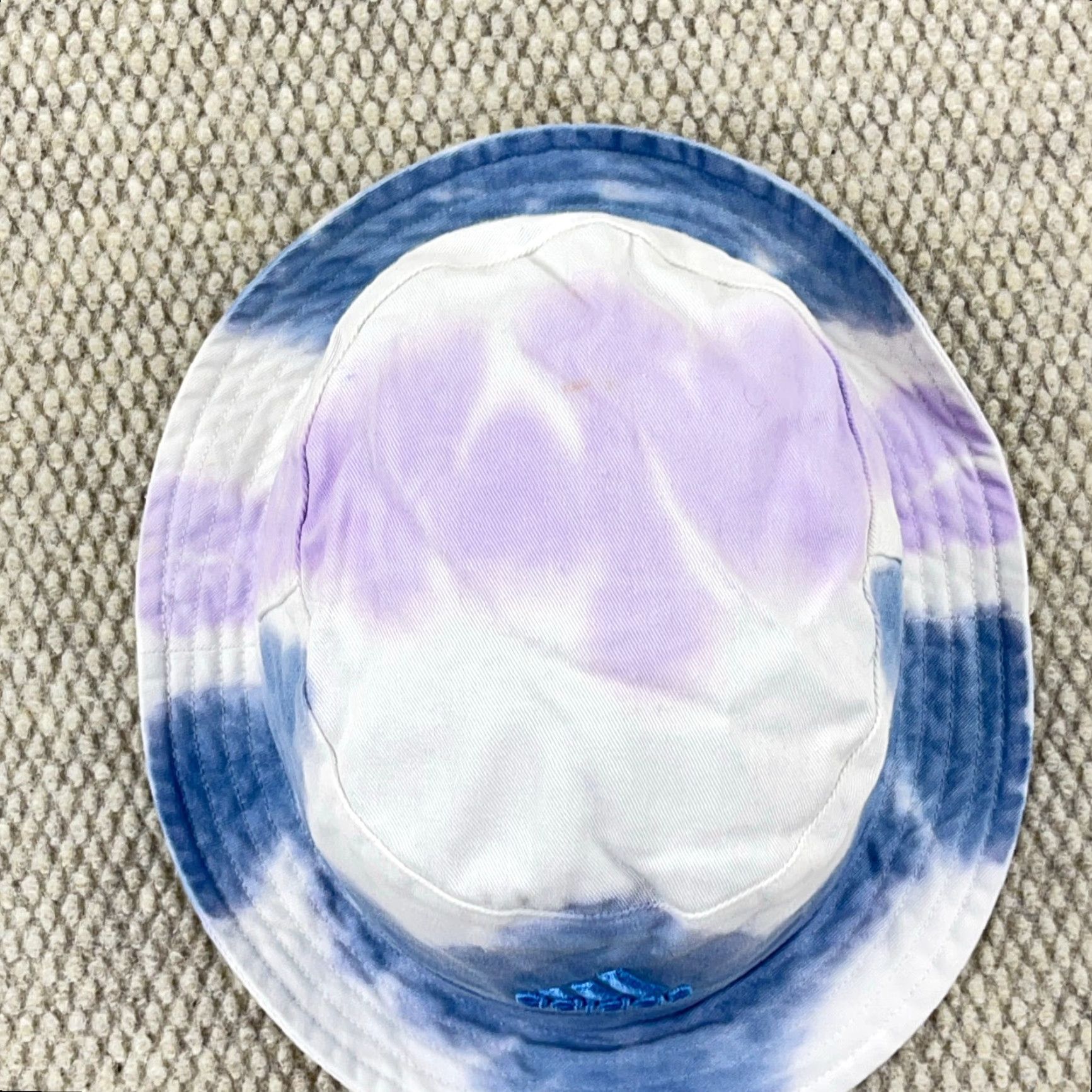 Adidas Adidas Bucket Hat Cap Multicolor Blue Purple Tie Dye Adult mens Rainbow Logo Outdoor Sports Casual Bucket Hat Size ONE SIZE - 3 Thumbnail