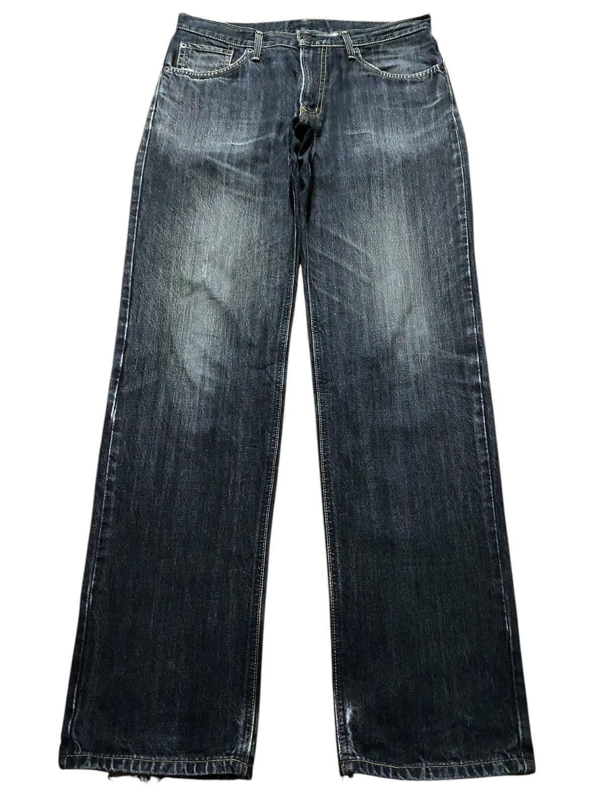 Edwin Vintage Edwin Black Jeans Japan 404 Loose Size US 33 - 1 Thumbnail