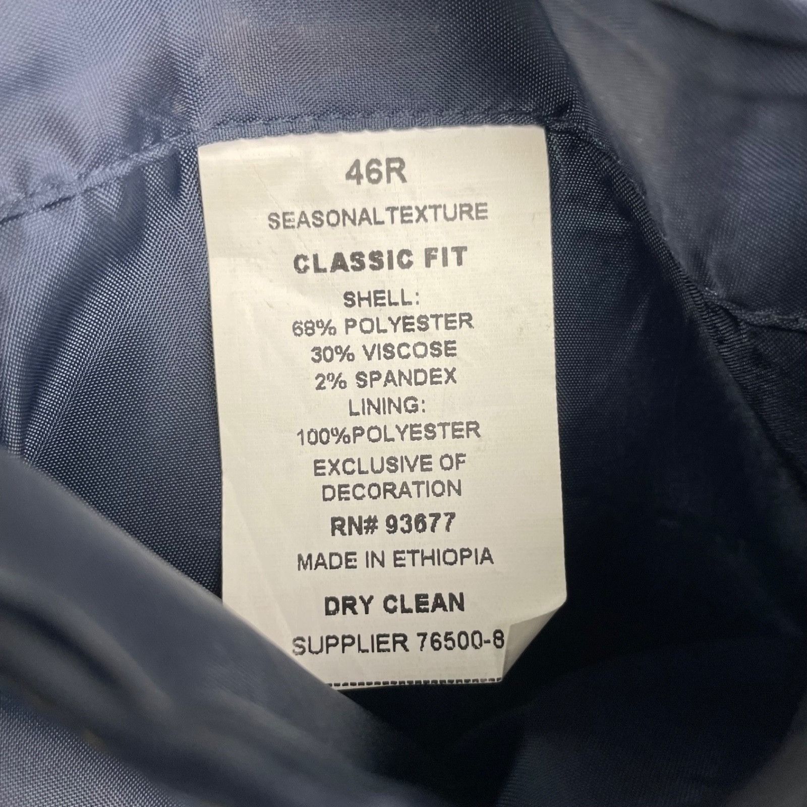 Stafford Stafford Men's Performance Elbow Patches 2-Button Blazer Gra Size 46R - 8 Thumbnail