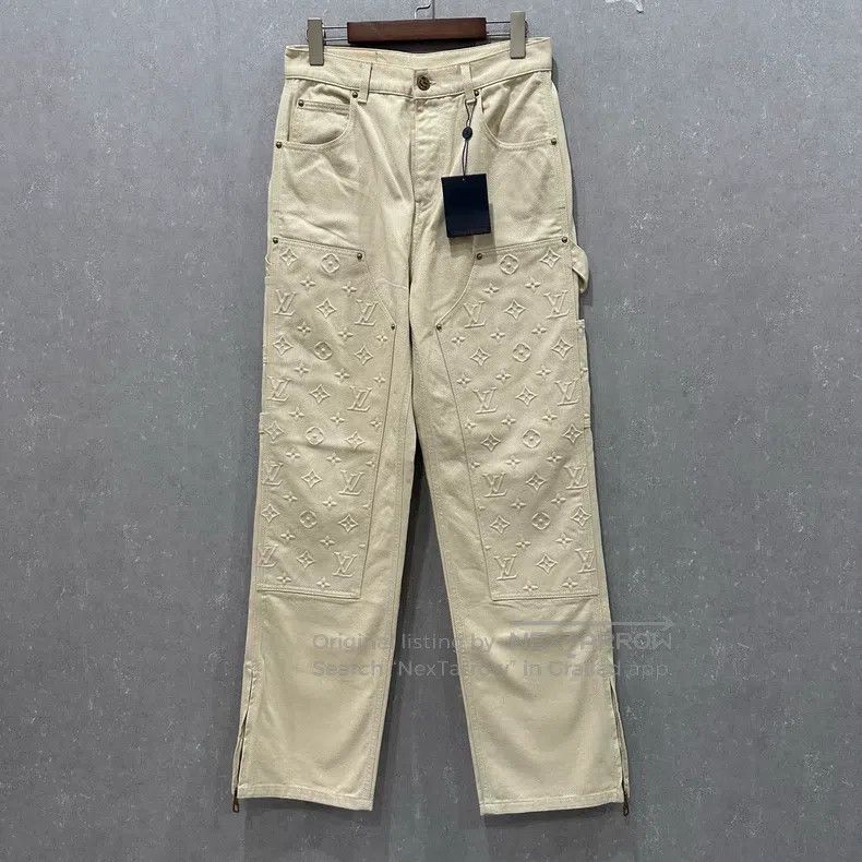Louis Vuitton Full embossed denim lumberjack denim