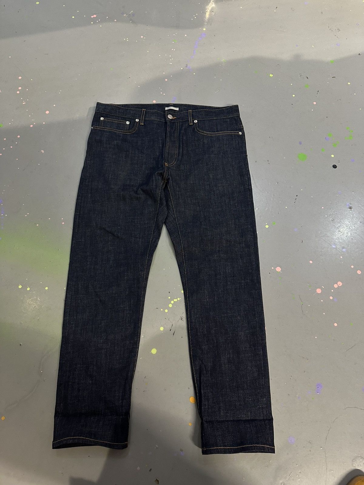 image of Dior Oblique Jeans in Blue Denim, Men's (Size 34)