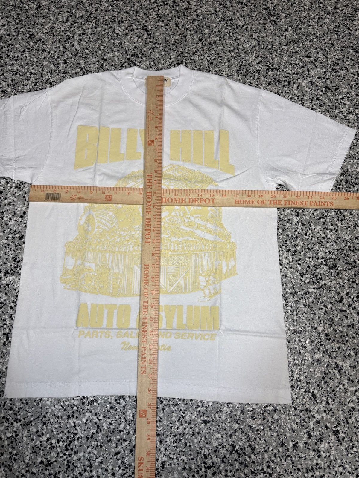 Billy Hill 2022 Billy Hill White/Gold “Auto Asylum” T-Shirt Size M Size US M / EU 48-50 / 2 - 6 Thumbnail
