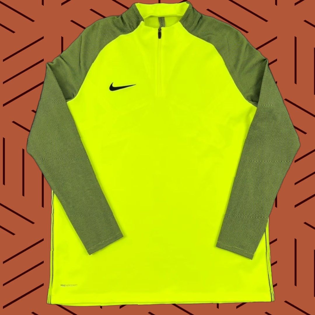 Nike Nike Jacket Men XL Neon Bright Green Soccer Football Training Pullover Size US XL / EU 56 / 4 - 1 Thumbnail