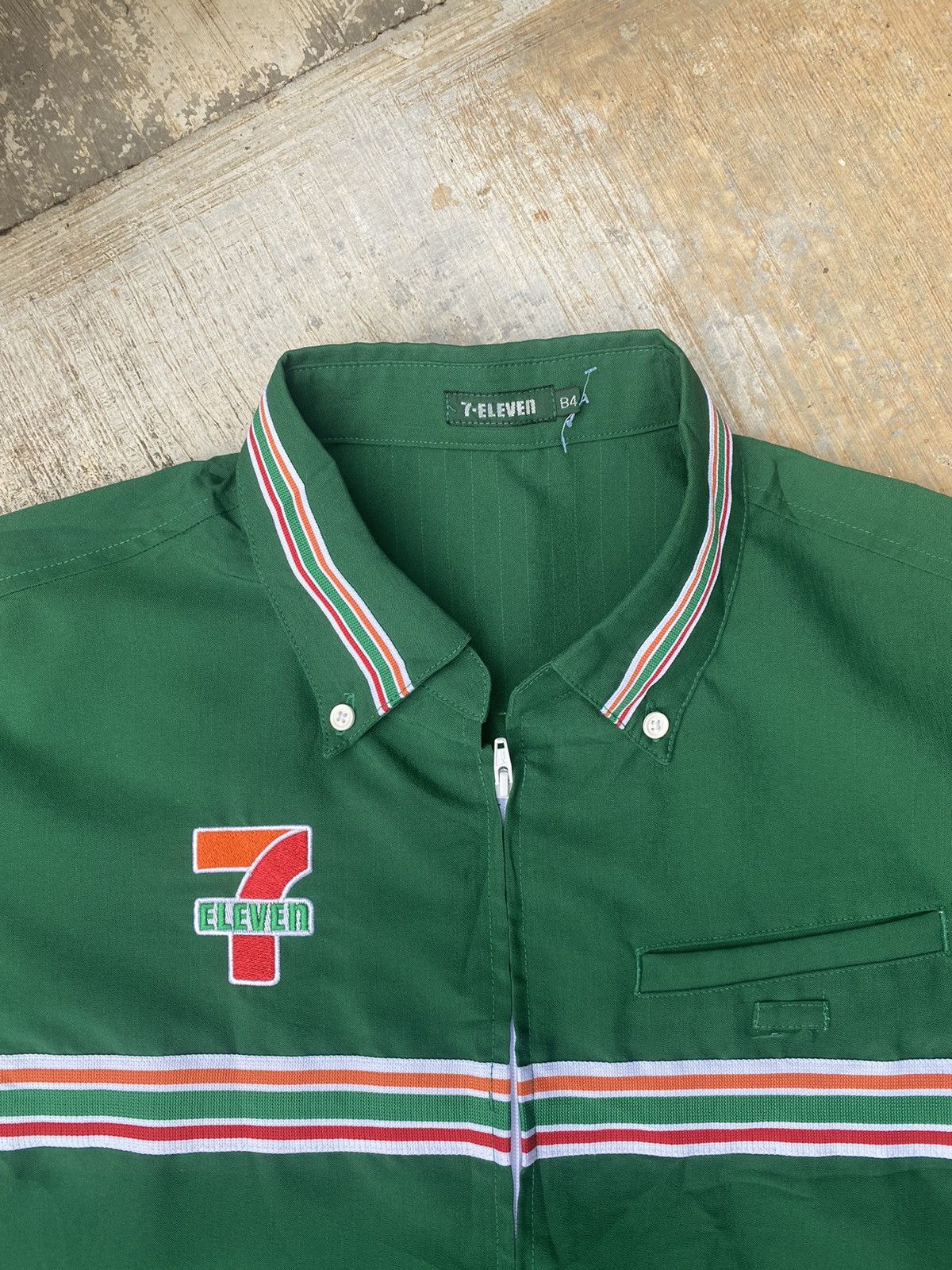 Uniform Wares × Vintage Vintage 7-Eleven Woven Spellout Workshirt Size US M / EU 48-50 / 2 - 3 Thumbnail