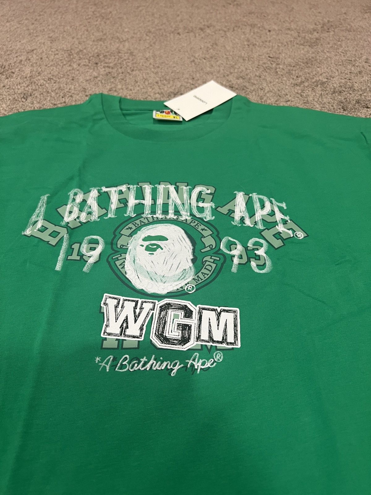 Bape Brand new A Bathing Ape layered college WGM tee XL Size US XL / EU 56 / 4 - 2 Thumbnail