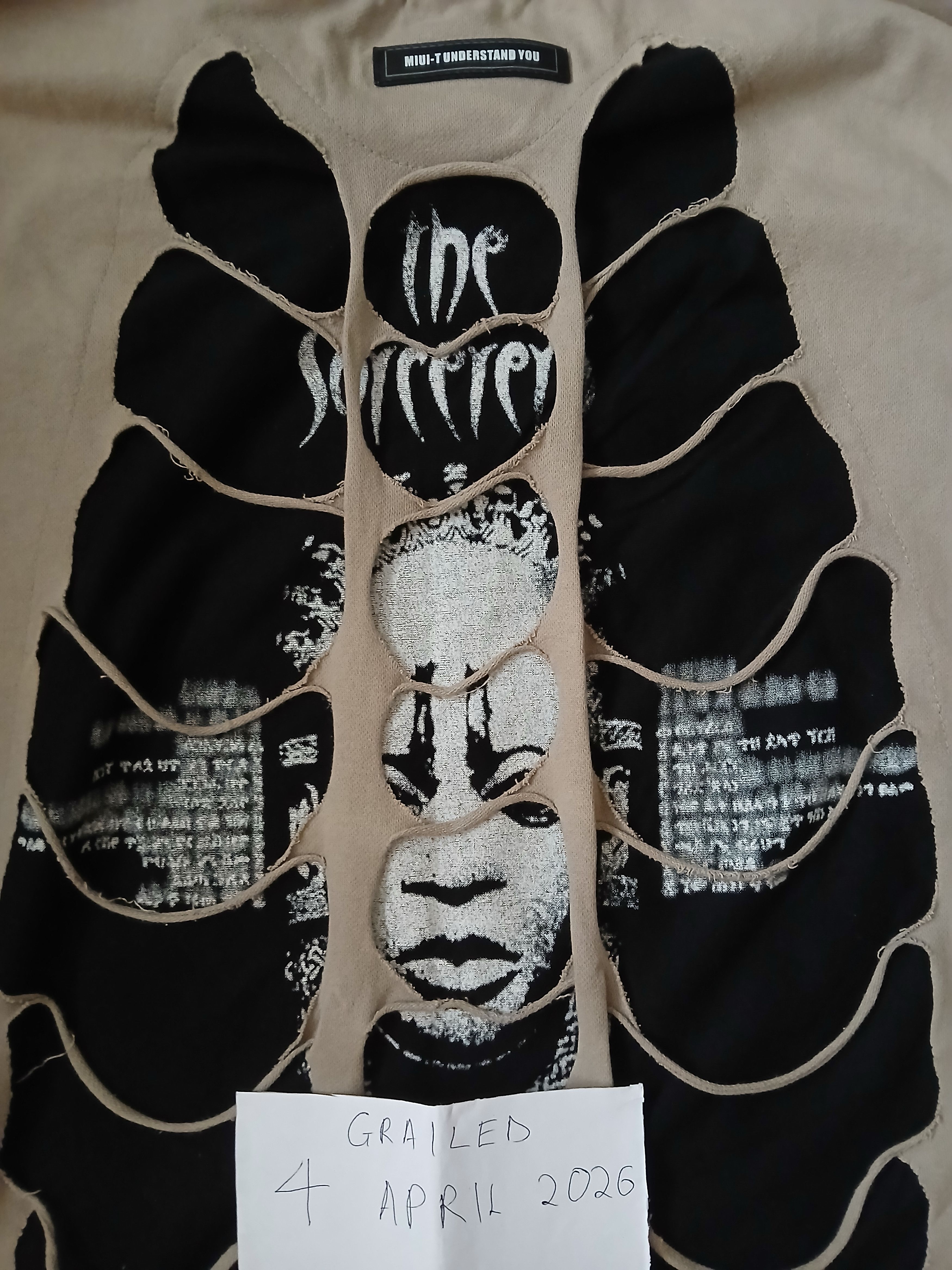 Other MIUI-T x The Sorcerer Skeleton Appliqué Long-Sleeve T-Shirt Size US XL / EU 56 / 4 - 4 Thumbnail