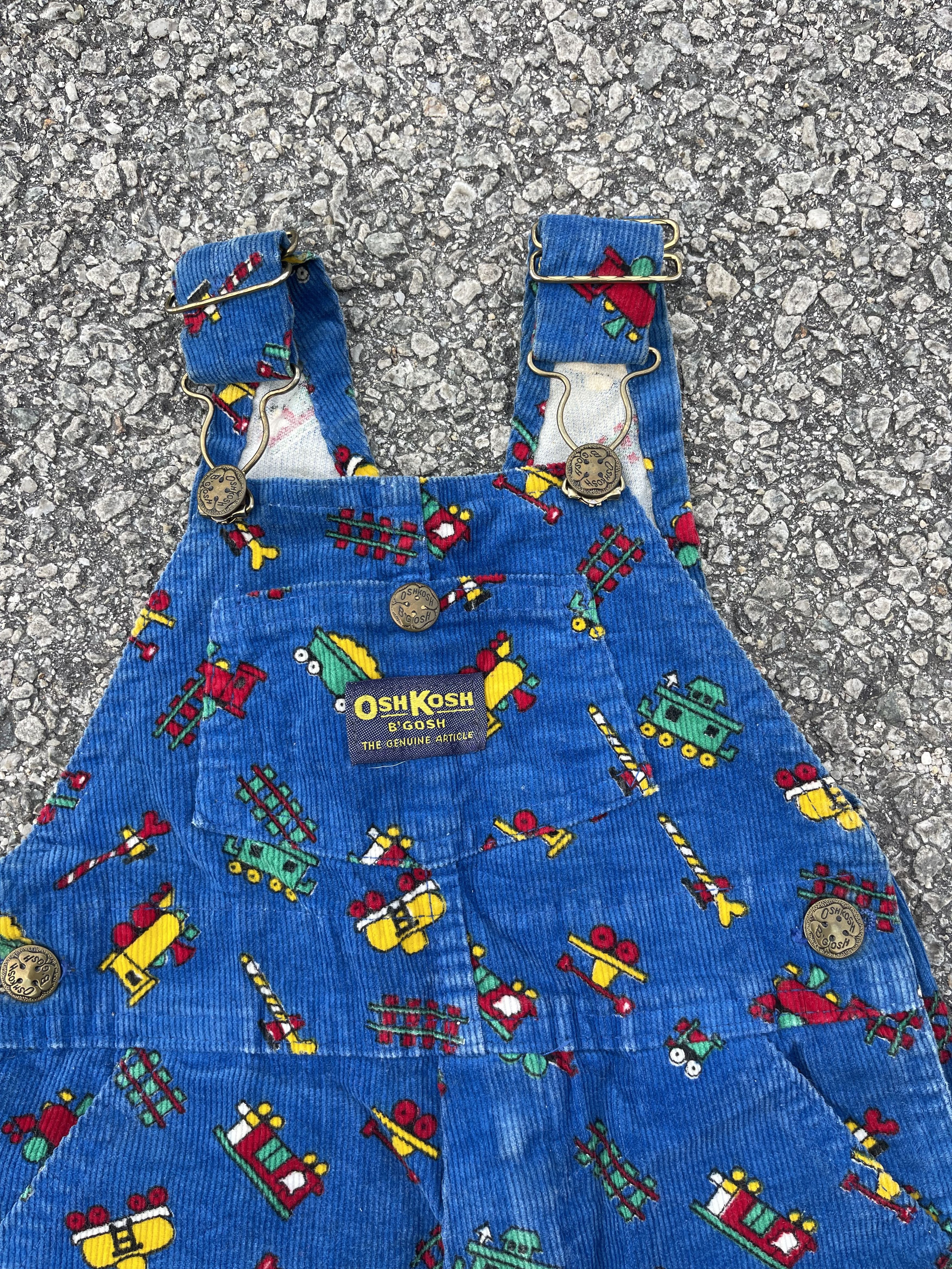Oshkosh Vintage 70s Toddler OSHKOSH Corduroy Mini Train Size US 26 / EU 42 - 2 Thumbnail