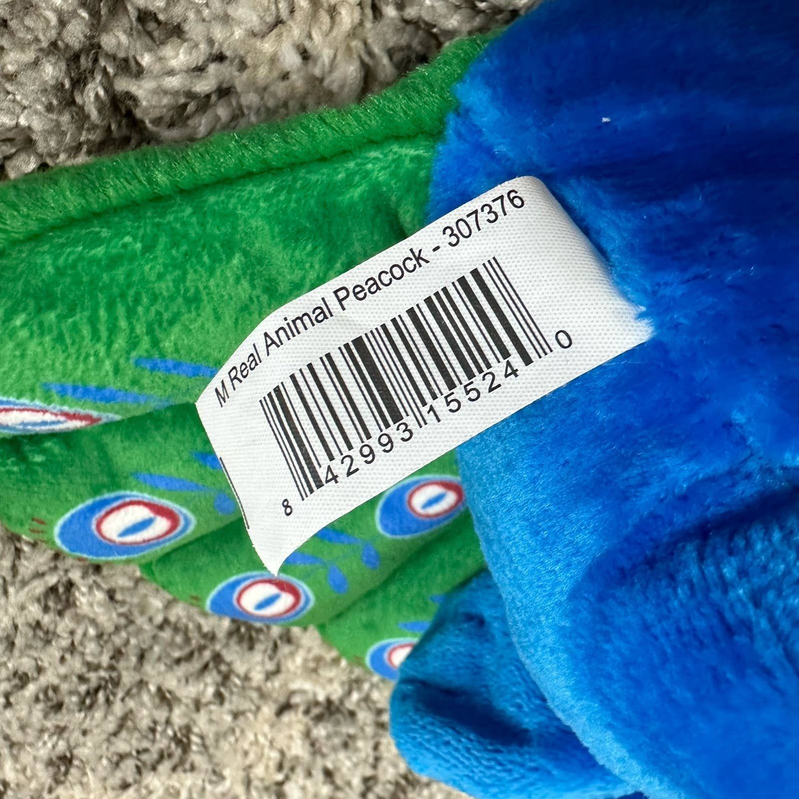 Other Perry Peacock 10" Blue Green Bird Plush Stuffed Animal Size ONE SIZE - 6 Thumbnail