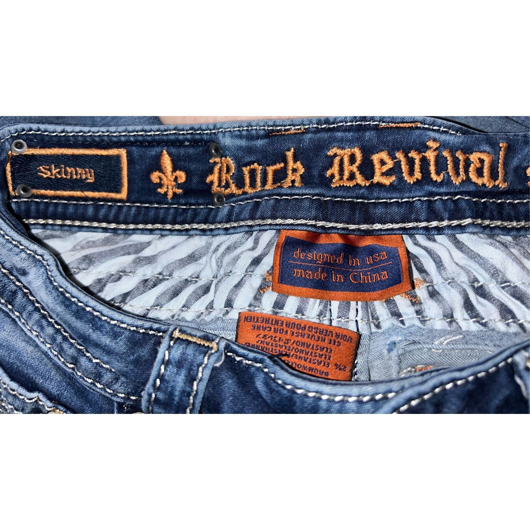 Rock Revival Rock Revival Womens Size 24 Cutoff Denim Jean Shorts Size 24" / US 00 / IT 34 - 3 Thumbnail