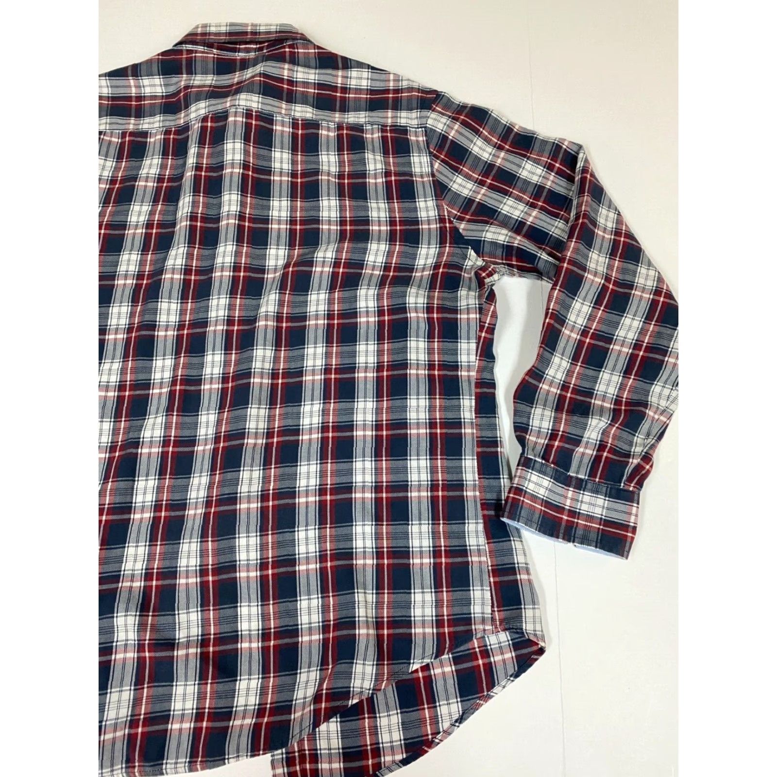 Croft & Barrow Croft & Barrow Shirt M Mens Plaid Button-Down Red Blue Button-Up Long Sleeve Regular Size US M / EU 48-50 / 2 - 7 Thumbnail