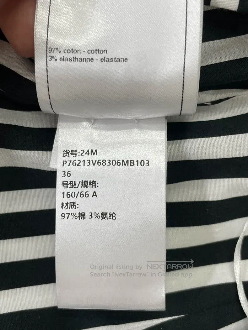 Chanel Chanel Black and white colour block striped full double c Size 24" / US 00 / IT 34 - 5 Thumbnail