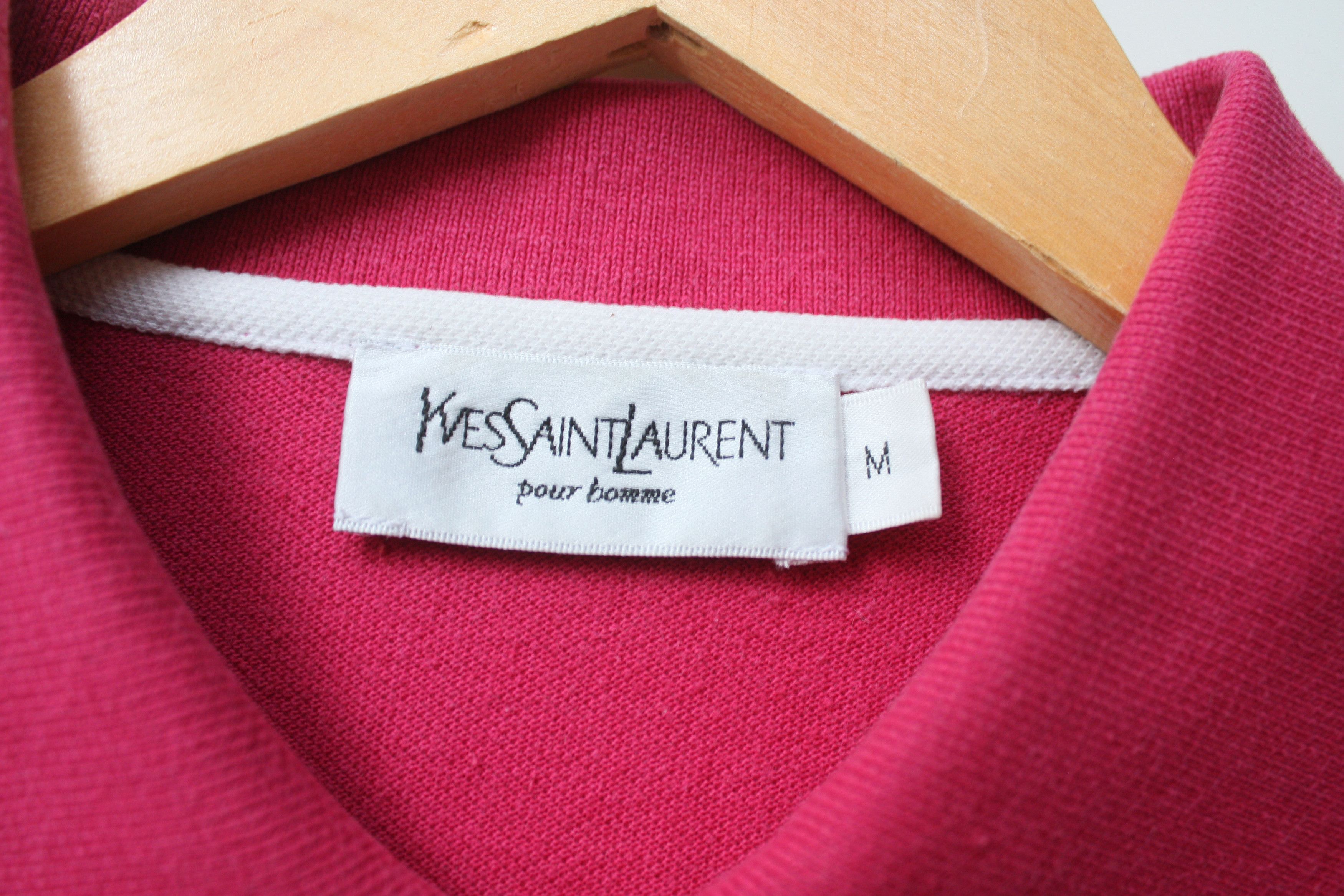Yves Saint Laurent Yves Saint Laurent Vintage Crimson Polo Men's Medium Size US M / EU 48-50 / 2 - 5 Thumbnail