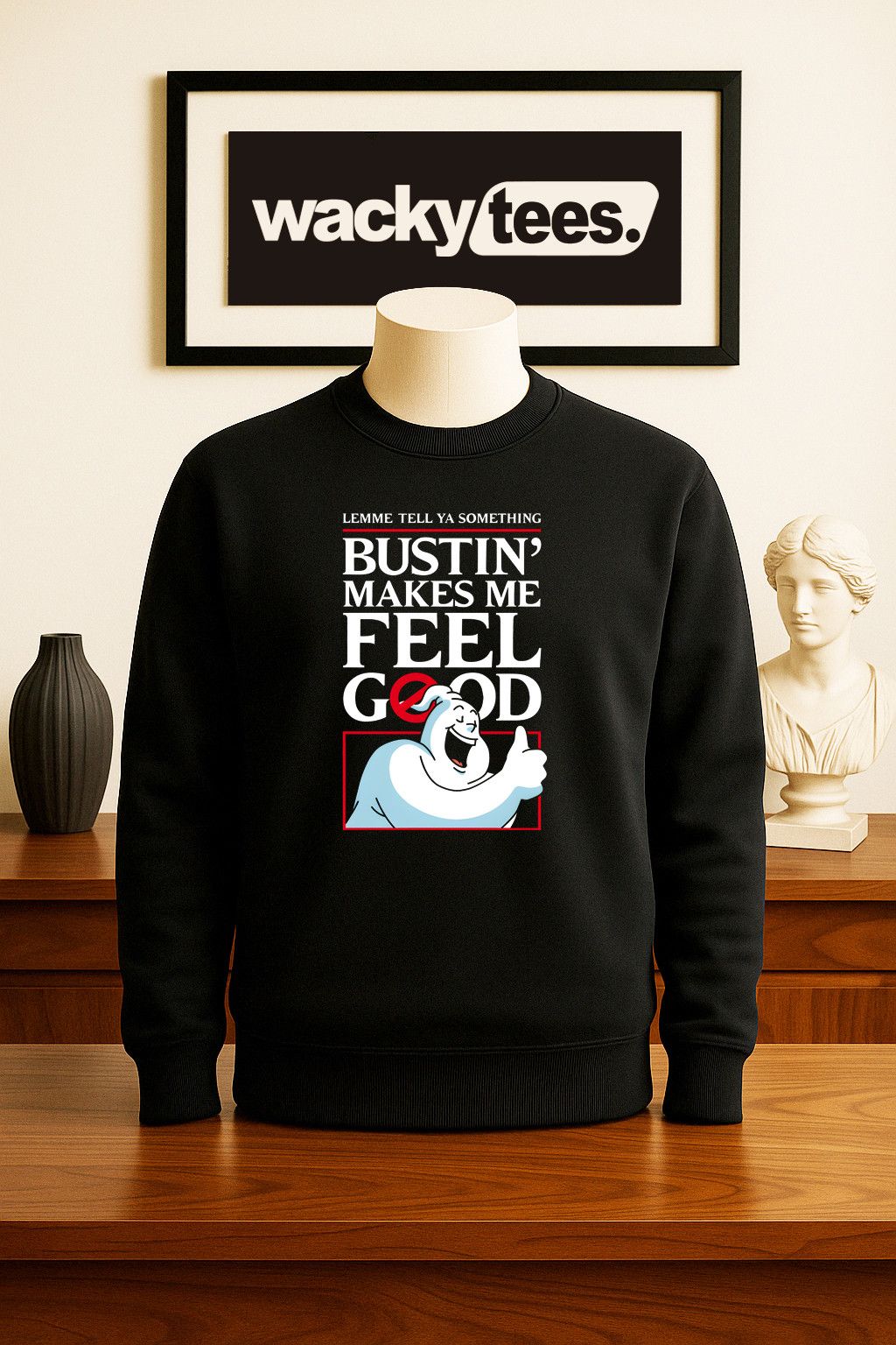 Other Bustin Makes Me Feel Good Ghost Parody Graphic Tee Shirt Size US L / EU 52-54 / 3 - 3 Thumbnail