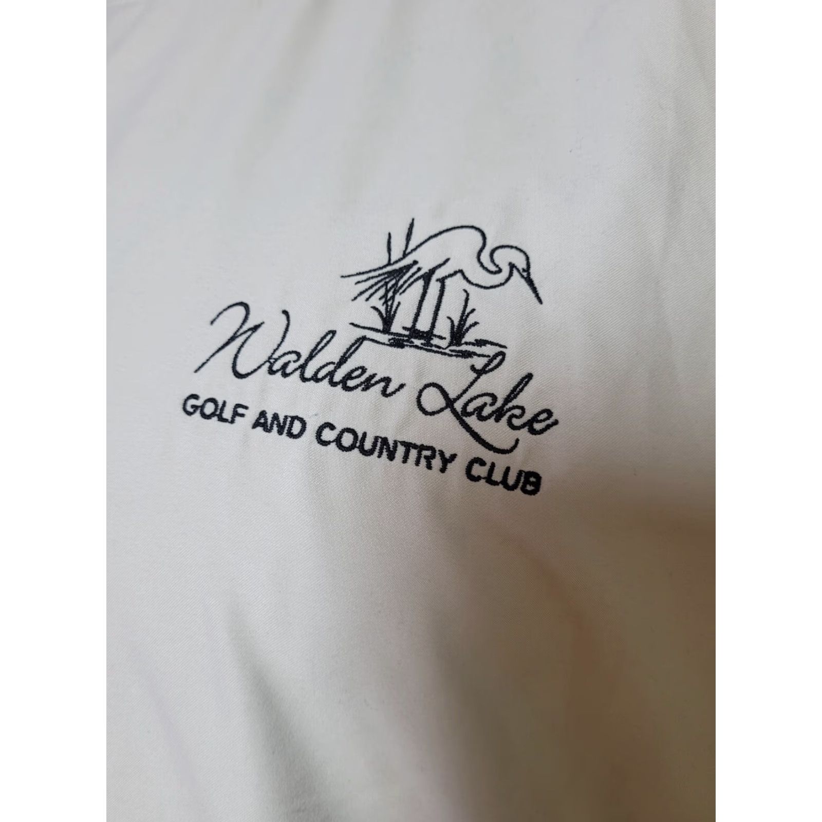 Alden VINTAGE Walden Lake Golf & Country Club Pullover Windbreaker Casual Mens L Gray 100% Polyester Gear For Sports Size US L / EU 52-54 / 3 - 2 Thumbnail