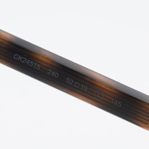 Calvin Klein Calvin Klein CK24515 240 Eyeglasses Havana 52mm Square Frame Size ONE SIZE - 8 Thumbnail