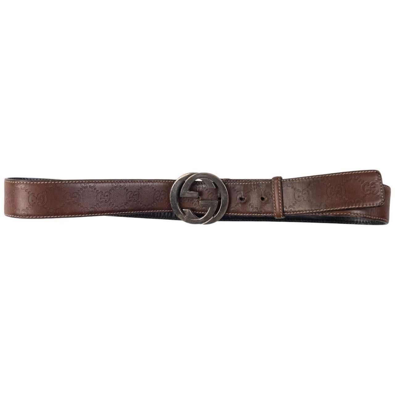 Gucci Vintage Gucci Monogram Belt Size W36 Size ONE SIZE - 2 Thumbnail