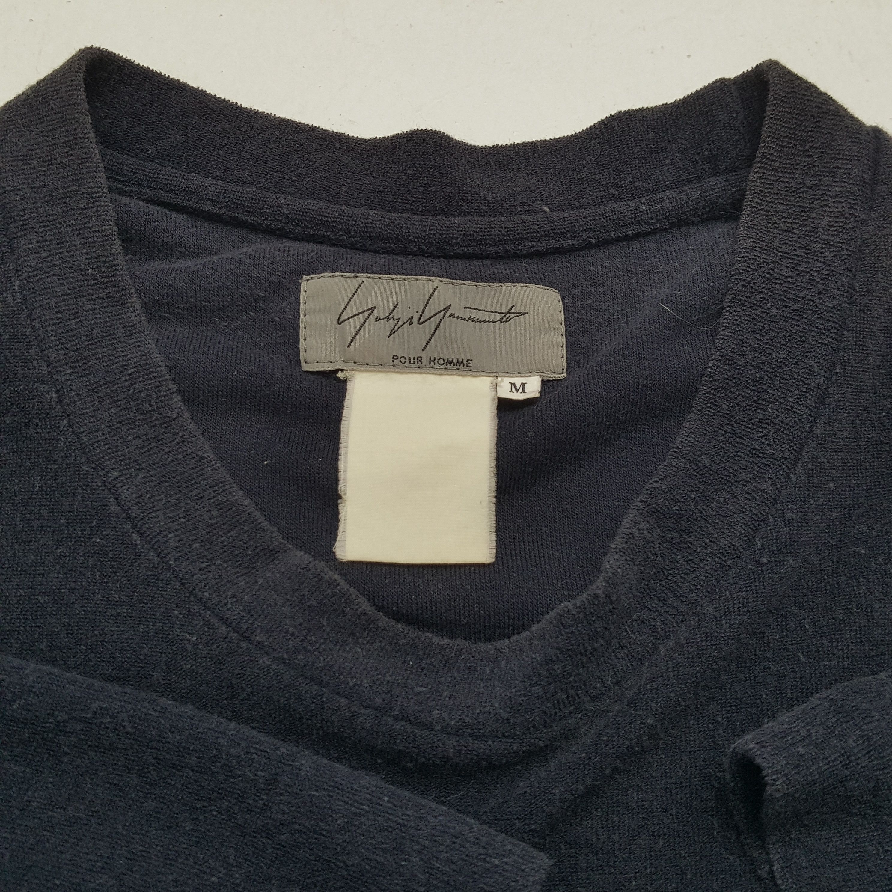 Japanese Brand × Vintage × Yohji Yamamoto YOHJI YAMAMOTO Japanese Designer Single Pocket Design Tshirt Size US L / EU 52-54 / 3 - 6 Thumbnail