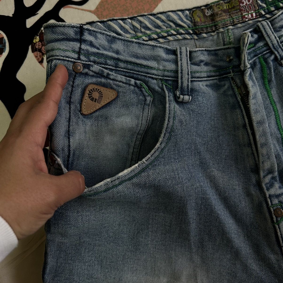 Akademiks Genuine Vintage Y2K Akademics Sick Baggy Jeans 👖 Size US 30 / EU 46 - 13 Thumbnail