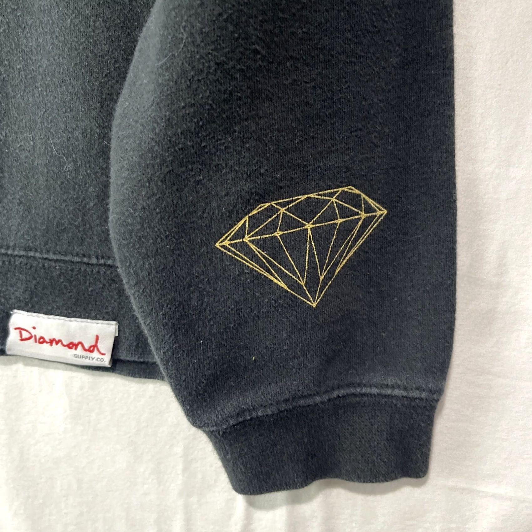 Diamond Supply Co. Diamond Supply Co Sweatshirt Womens Medium Diamant Paris Pullover Crew Black Cotton Blend Fleece Logo Beach Sports Winter Fall Spring Kid? Size M / US 6-8 / IT 42-44 - 5 Thumbnail