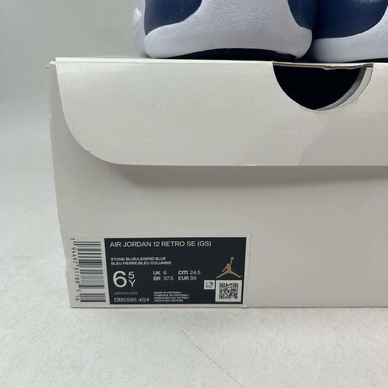 Nike Nike Air Jordan 12 Retro SE GS “Indigo/Legend Blue” 2024 Size US 8 / IT 38 - 5 Thumbnail