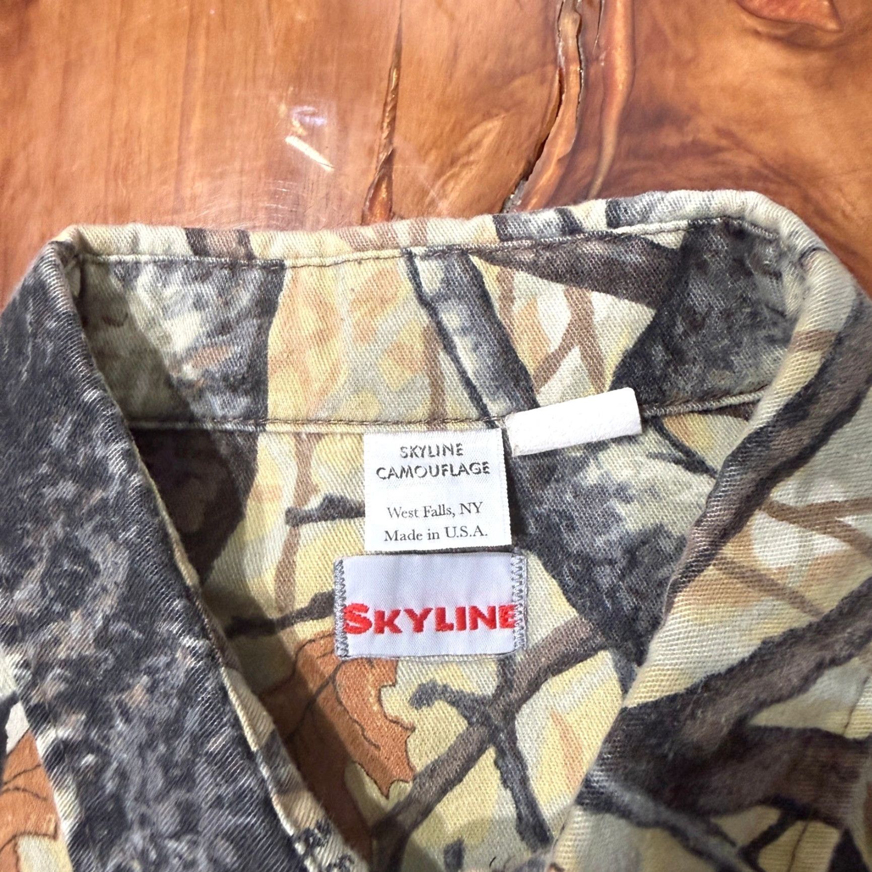 Vintage VINTAGE Skyline Camouflage Shirt Mens XL Button Cotton Long Sleeve Camo DD9 Size US XL / EU 56 / 4 - 3 Thumbnail