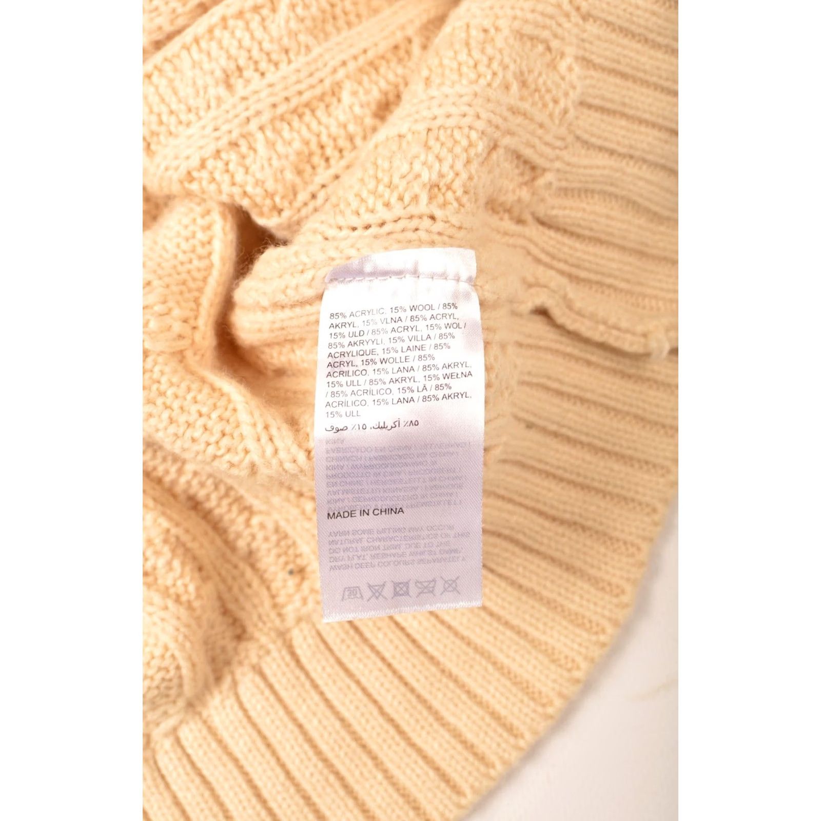 Kickers Kickers Vintage Cable Knit Pullover V-Neck Sweater Big Logo XS Men Ivory Knit Style Pullover Logo, Vintage 90s? Size US XS / EU 42 / 0 - 6 Thumbnail