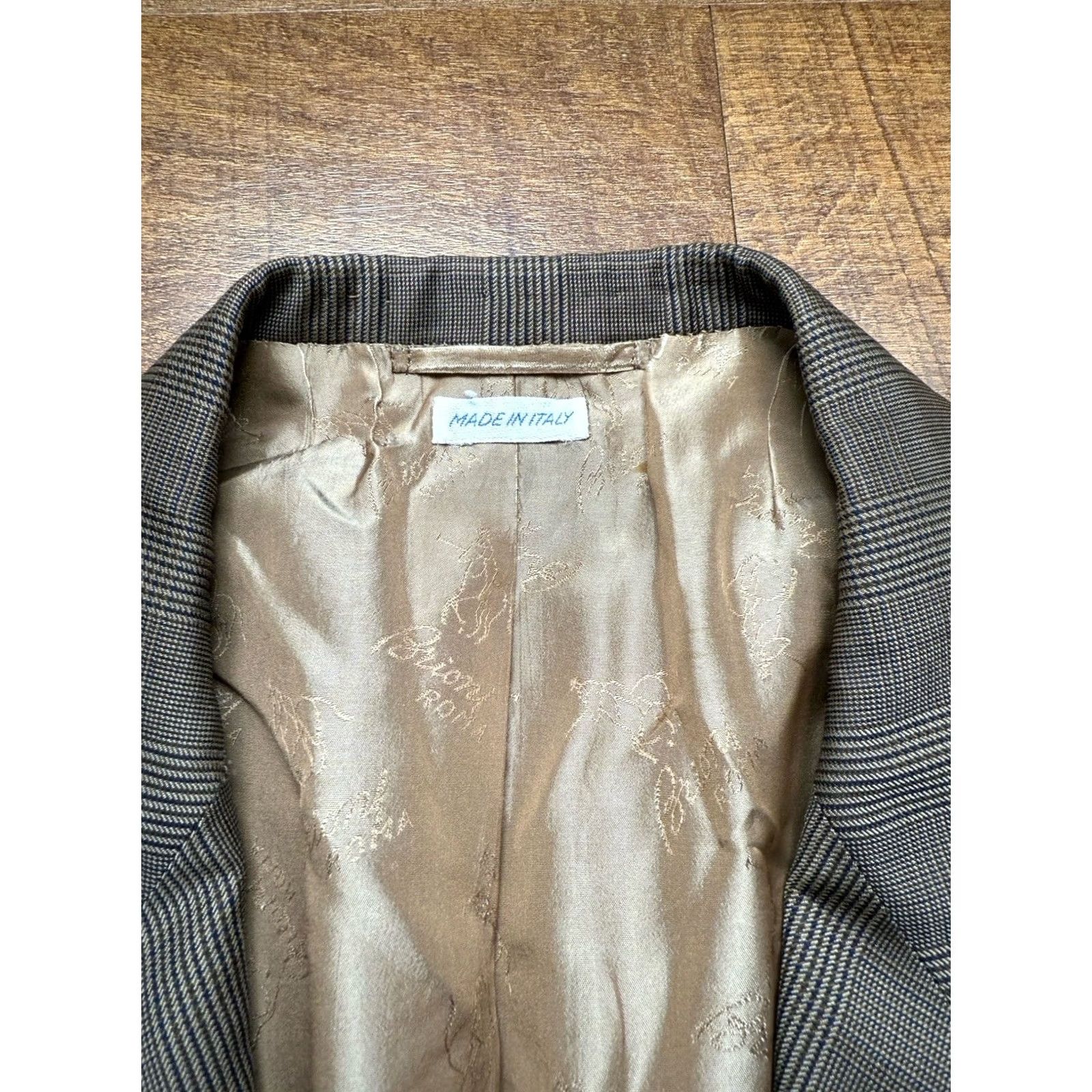 Brioni Brioni Glen Plaid Sport Coat Jacket 100% Wool Mens 42R Brown Notch Single-Breasted 3-Button Blazer Italy Wool Jacket Coat Crew Neck Plain Size 42R - 6 Thumbnail
