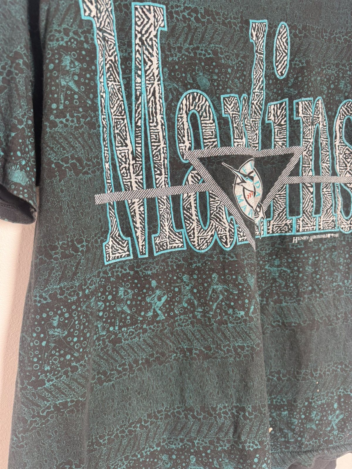 MLB Vintage 1993 Miami Marlins Single Stitch MLB Tee Size US XL / EU 56 / 4 - 6 Thumbnail