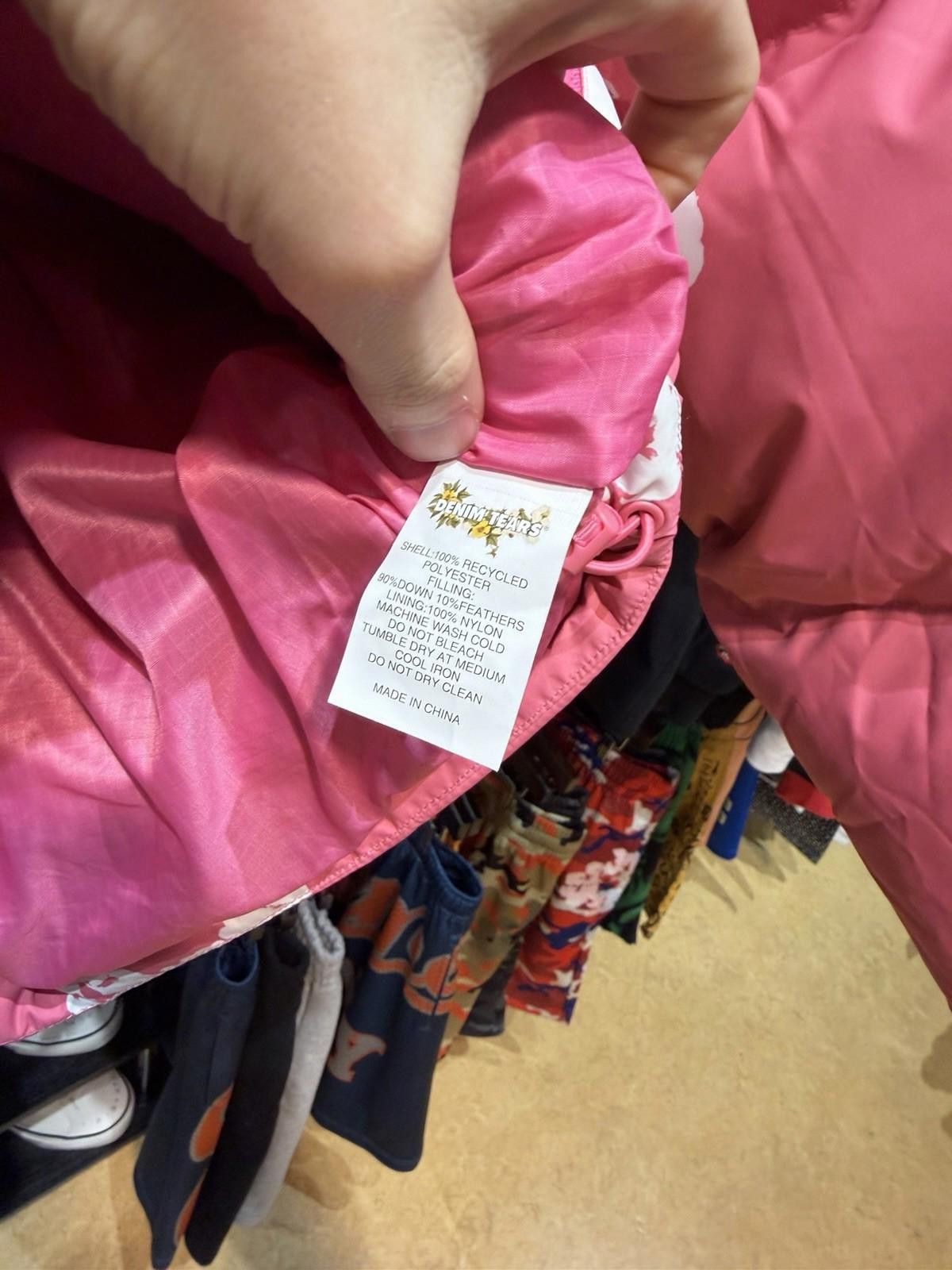 DENIM TEARS XS Cotton Wreath Puffer Jacket Denim Tears Coat New Pink Size US XS / EU 42 / 0 - 9 Thumbnail