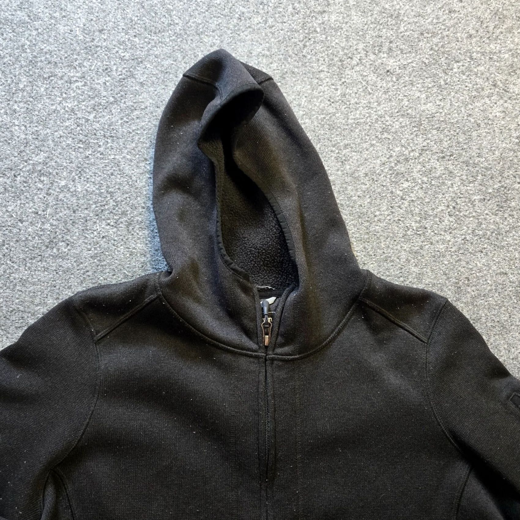 Vintage LL Bean Jacket Womens XL Black Hooded Full Zip Fleece Coat Casual Size XL / US 12-14 / IT 48-50 - 2 Thumbnail
