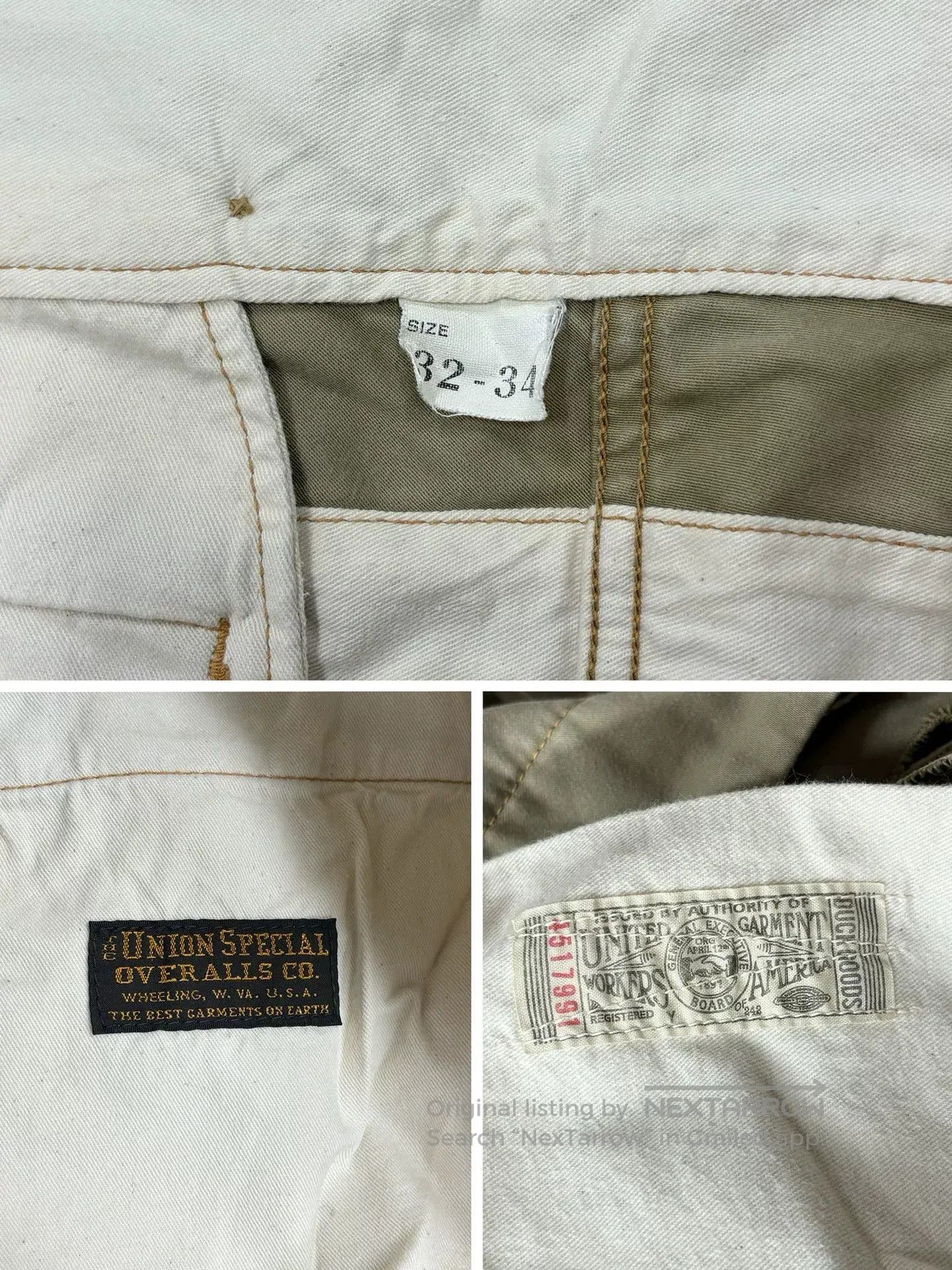Freewheelers Freewheelers Longshoreman Moleskin Trousers. Size US 34 / EU 50 - 8 Thumbnail