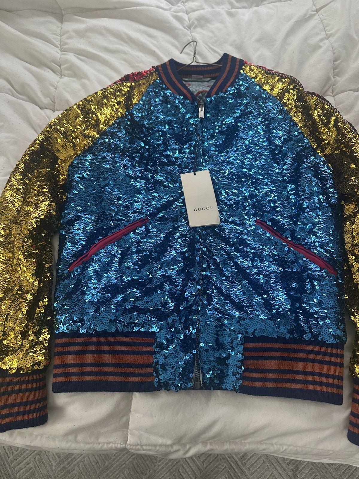 Gucci Gucci LOVED Sequin Bomber Jacket Size US S / EU 44-46 / 1 - 2 Thumbnail