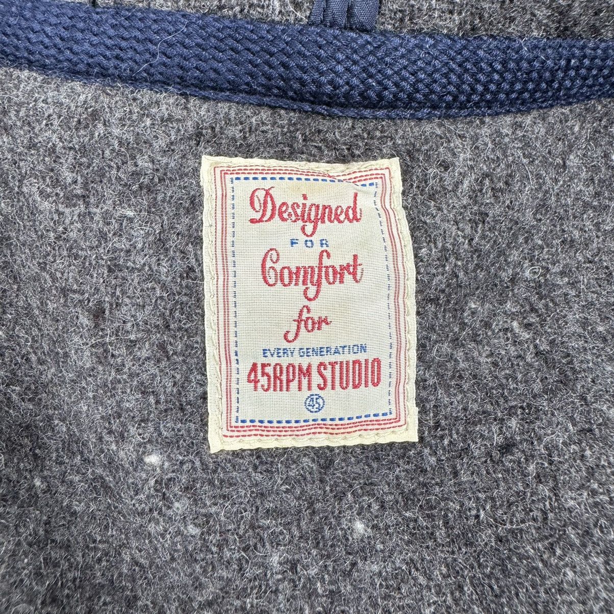 45rpm 🔥45RPM JAPAN HOODIE DUFFLE WOOL JACKET Size US L / EU 52-54 / 3 - 8 Thumbnail
