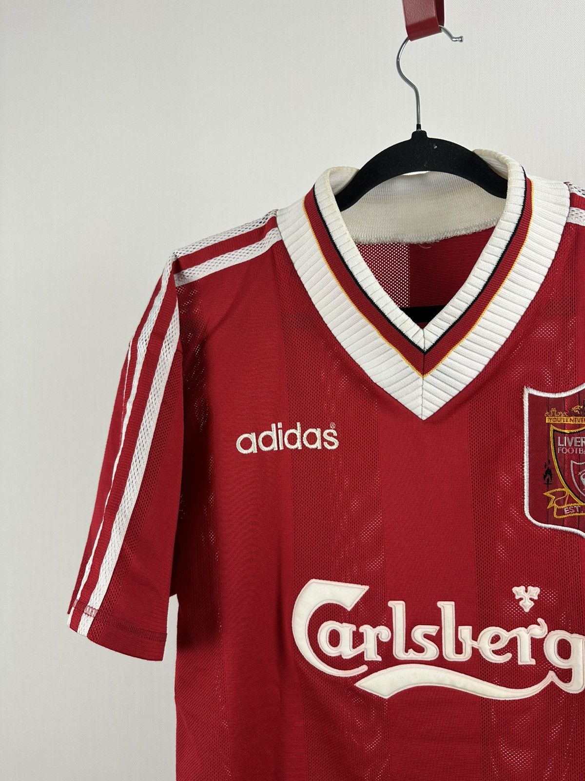 Adidas 1995-1996 Vintage Liverpool FC Home Soccer Jersey – Size XL Size US XL / EU 56 / 4 - 5 Thumbnail