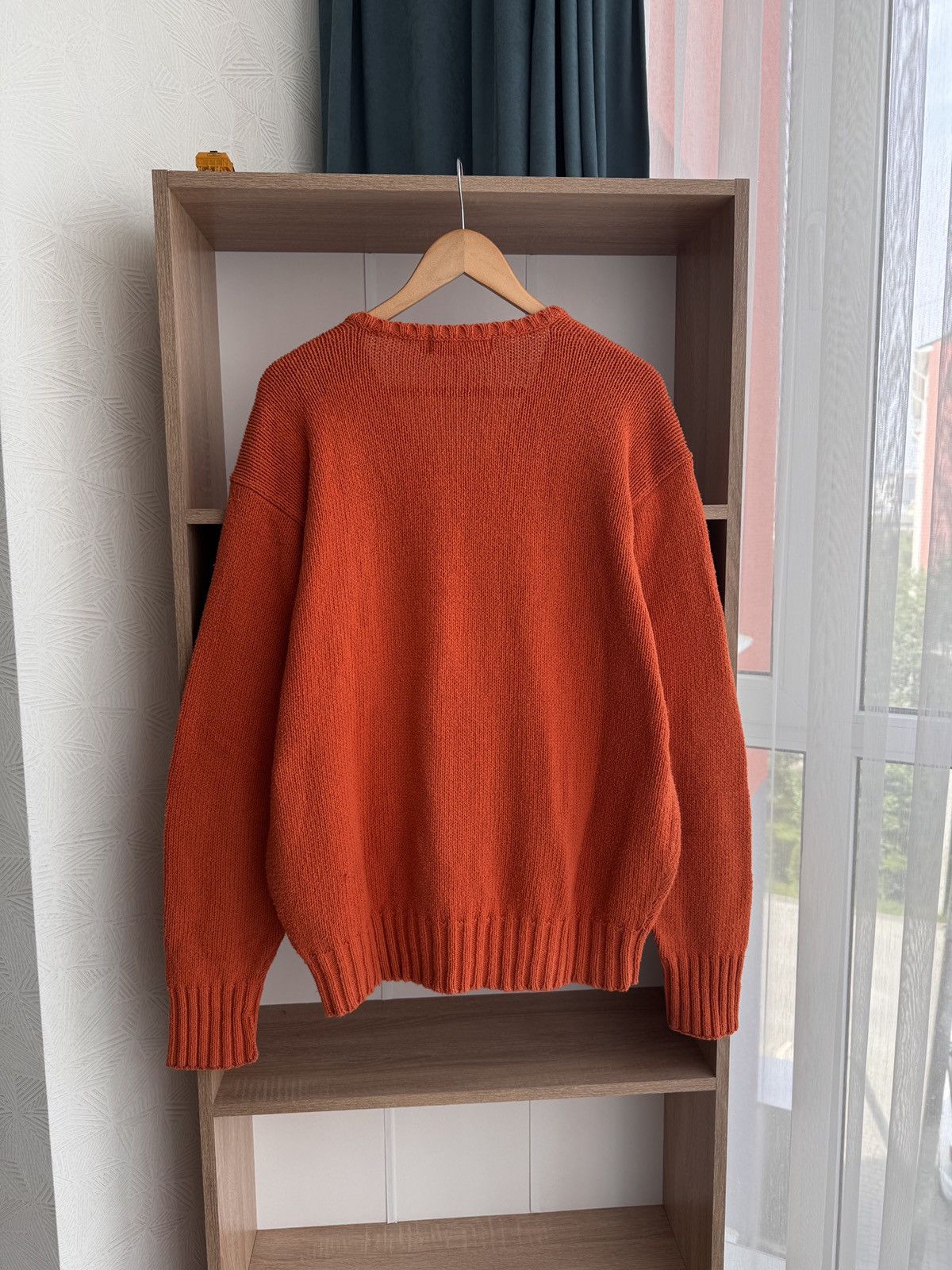 Polo Ralph Lauren × Vintage Vintage Polo Ralph Lauren Orange Heavyweight Knit Sweater Size US L / EU 52-54 / 3 - 9 Thumbnail
