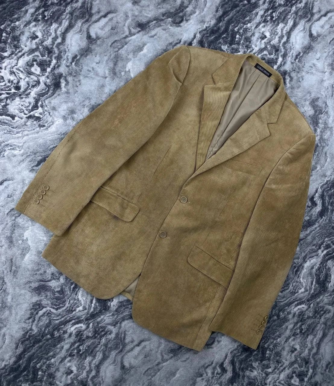Giorgio Armani Giorgio Armani Corduroy Blazer Jacket Men Size 50 Beige Size 50R - 1 Thumbnail