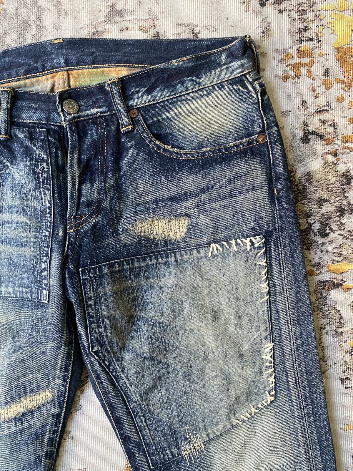 Kapital Vintage Eternal Japan Patchwork Boro Design Kapital Denim Size US 31 - 11 Thumbnail