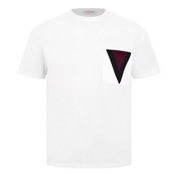 o1g2r1mq0724 Large V Logo T-Shirts in White