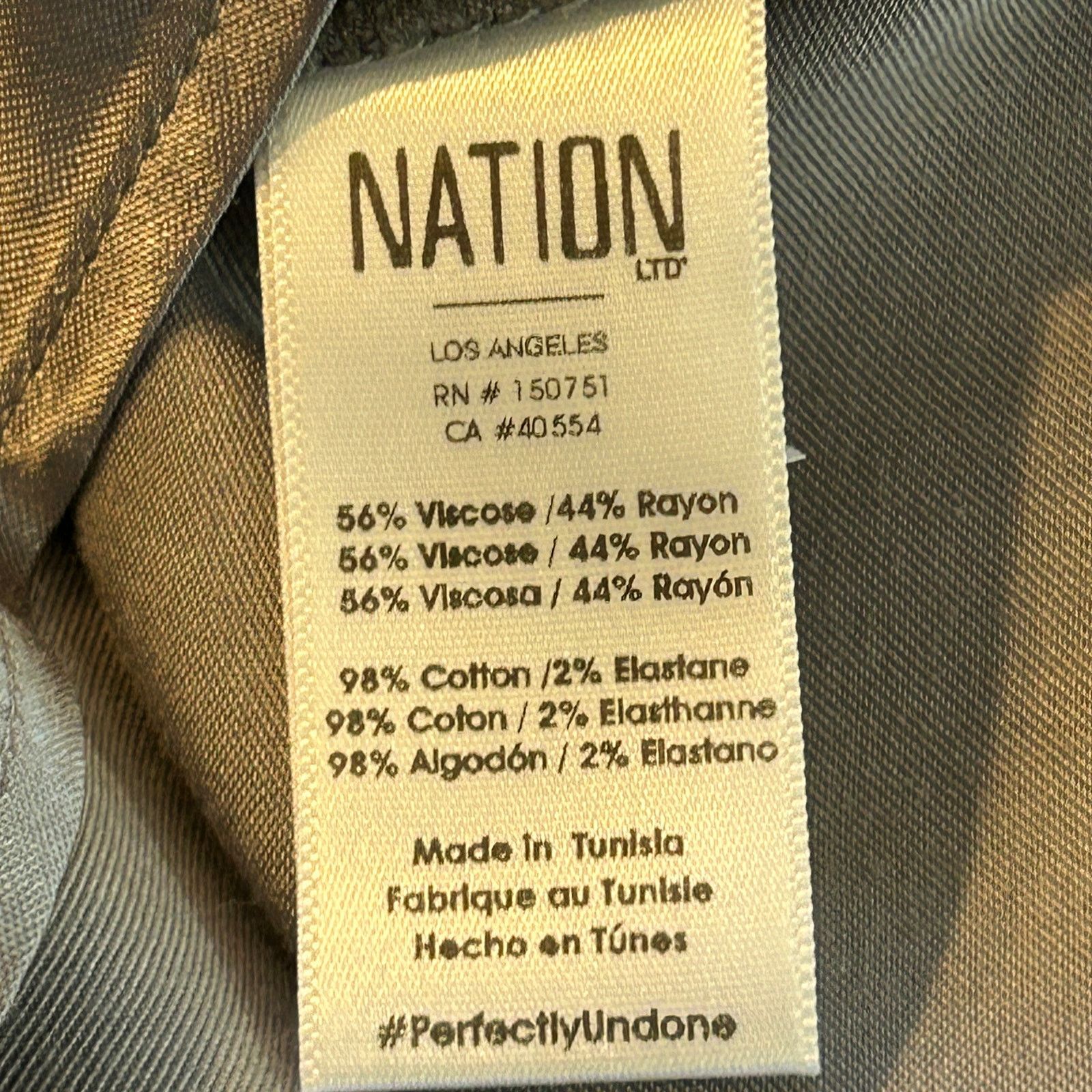 Nation LTD Nation Ltd. Ayra Blouse Satin Top Med Gray Minimalist Party Size M / US 6-8 / IT 42-44 - 13 Thumbnail
