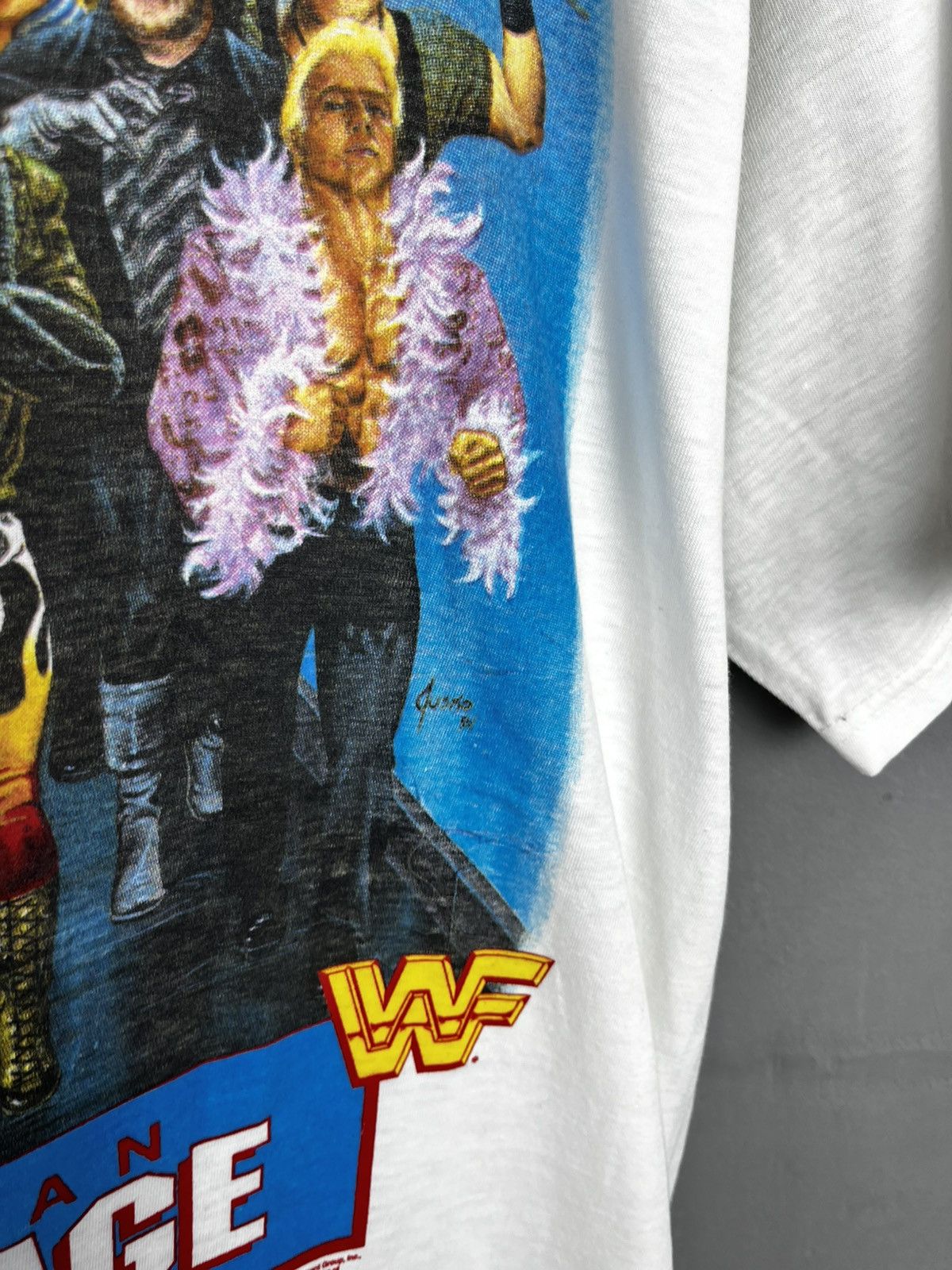 WWF WWF 1992 European Rampage Again Tee tshirt XI (New) Size US XL / EU 56 / 4 - 8 Thumbnail