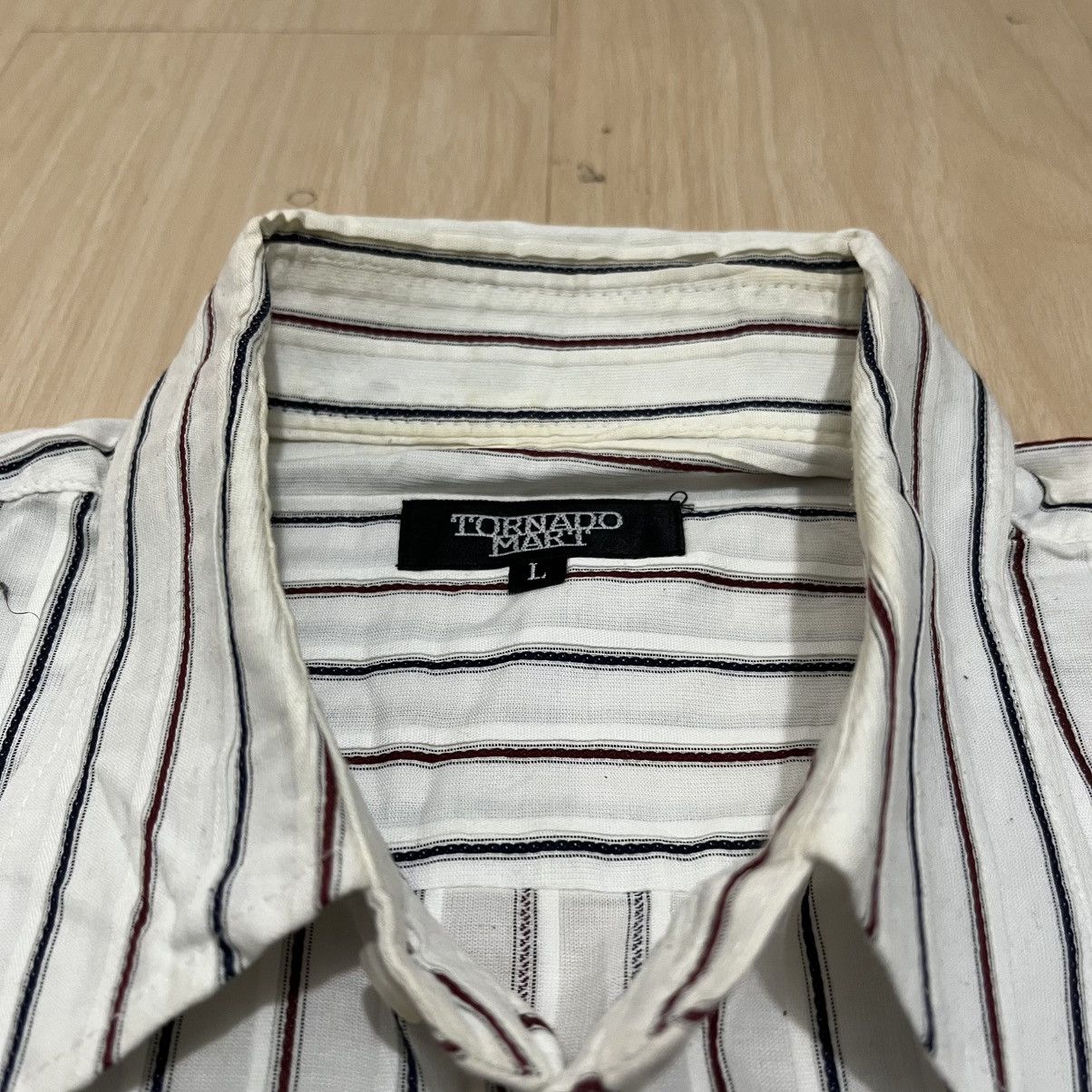 Tornado Mart Tornado Mart Stripe Pocket Shirt Size US M / EU 48-50 / 2 - 4 Thumbnail
