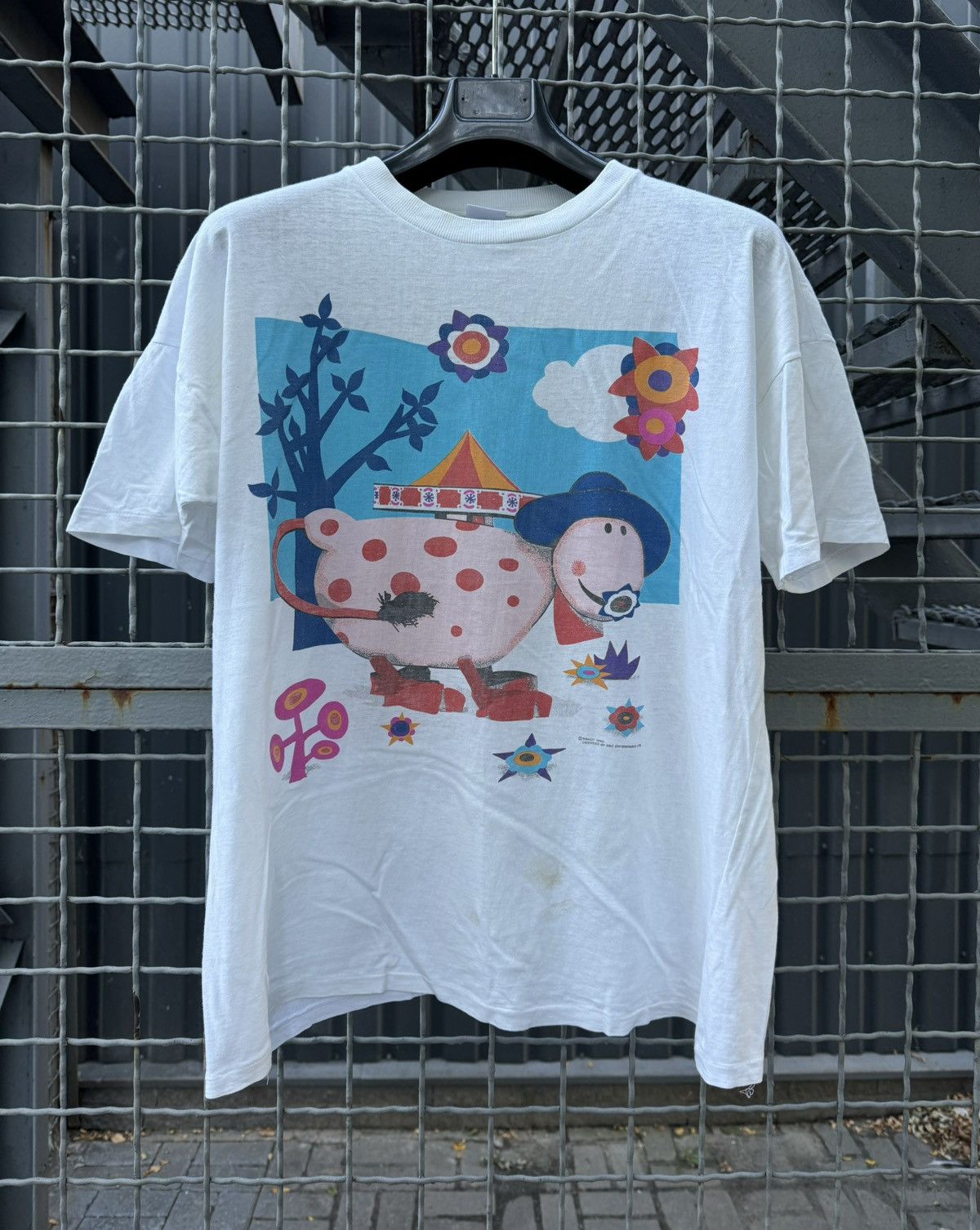 Band Tees × Vintage Vintage 1990 Danot Art Pig Lsd T Shirt Y2k Size US XL / EU 56 / 4 - 1 Thumbnail