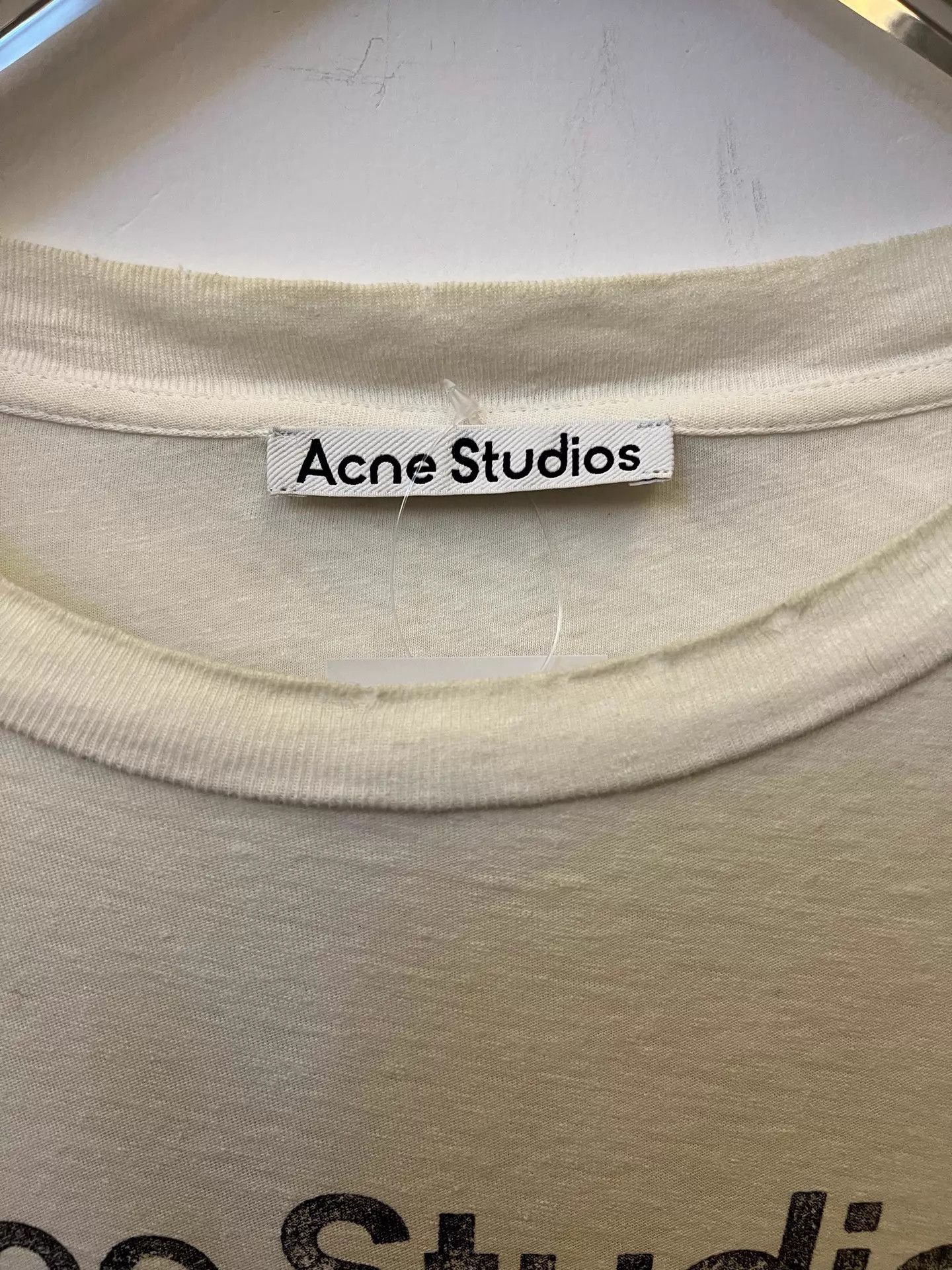 Acne Studios Acne 1996 Logo Oversized Retro T-Shirt Unisex L Gray/White Size US L / EU 52-54 / 3 - 2 Thumbnail